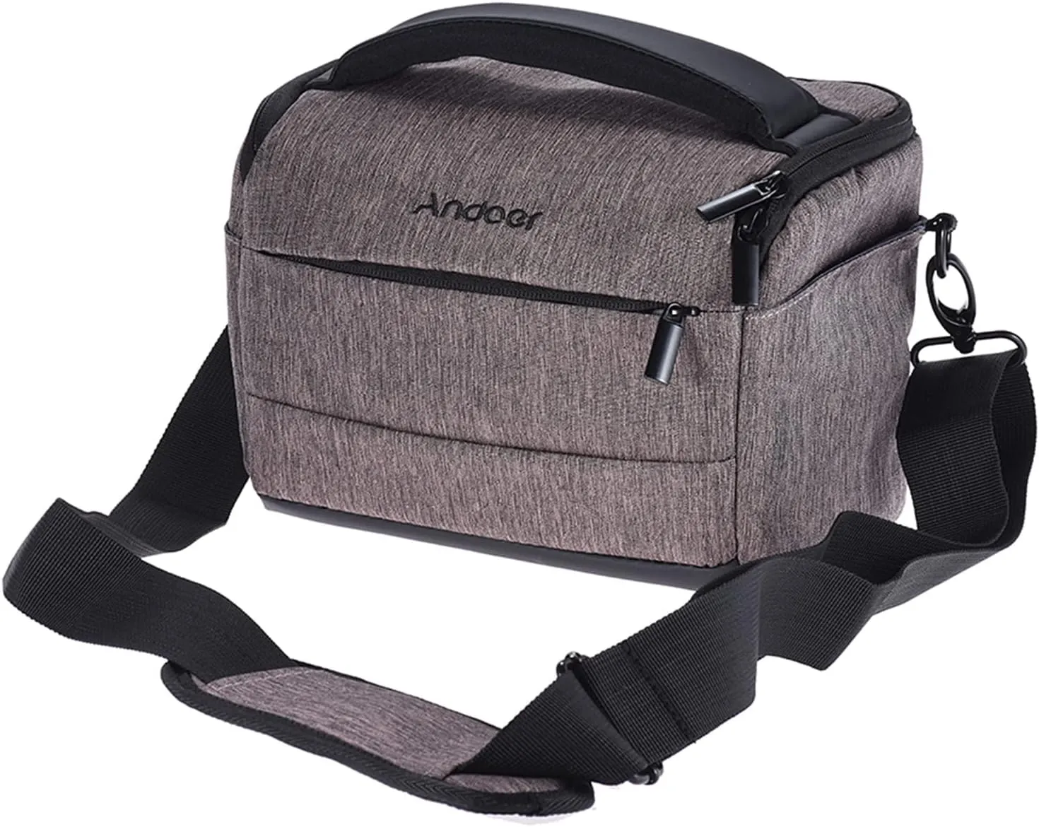 Andoer Cuboid DSLR Camera Shoulder Bag Moveable Polyester Camera Bag for 1 Camera 2 Lenses and Small Accessories for Canon Nikon Sony Fujifilm Olympus Panasonic