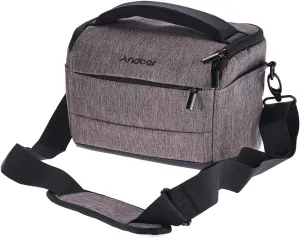 Andoer Cuboid DSLR Camera Shoulder Bag Moveable Polyester Camera Bag for 1 Camera 2 Lenses and Small Accessories for Canon Nikon Sony Fujifilm Olympus Panasonic
