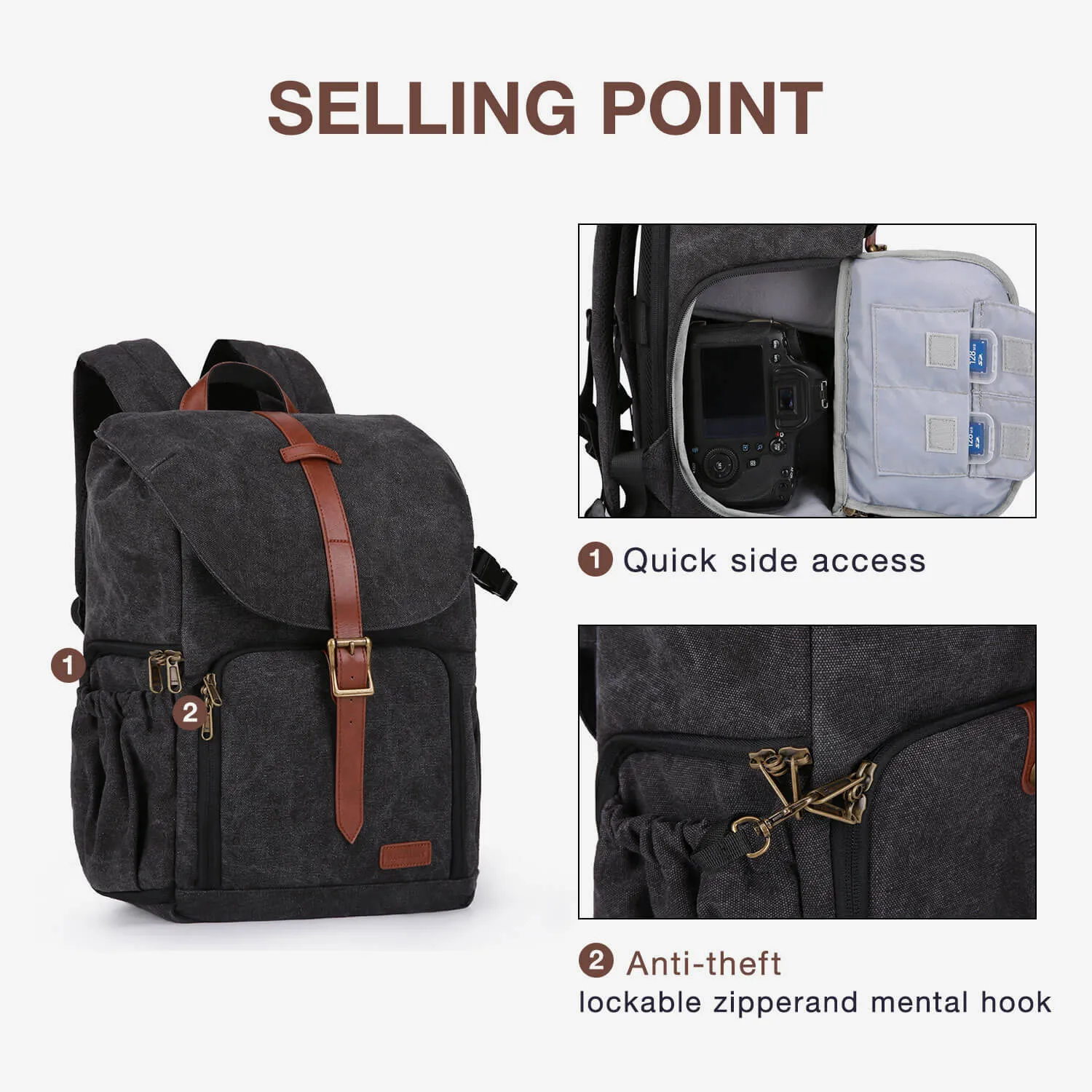 Anniston Camera Backpack