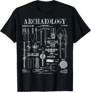 Archaeologist Archaeology Student Field Kit Vintage Patent T-Shirt