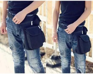 Army Pilot Motorcycle Canvas Drop Leg Waist Bag