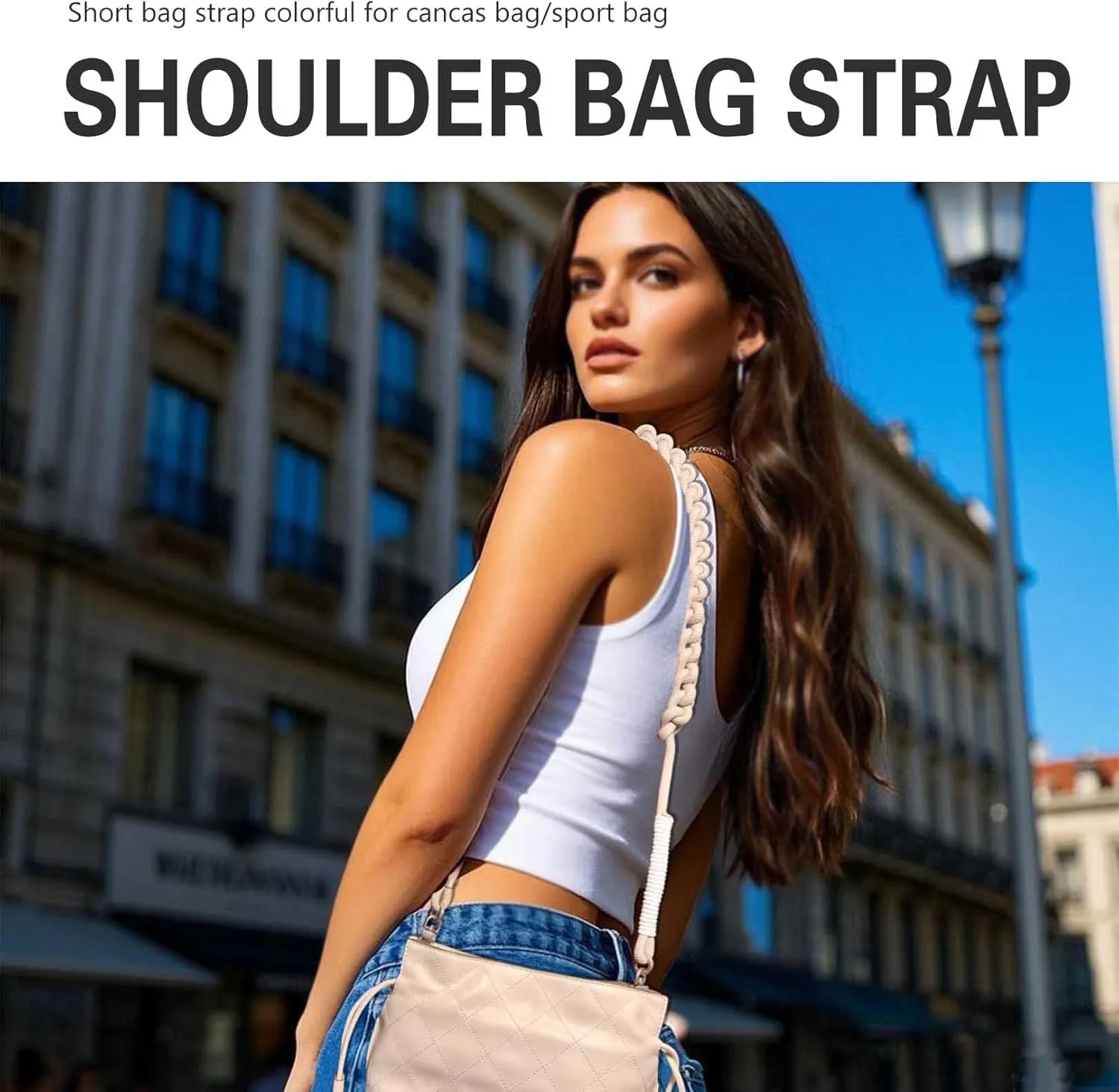 Bag Strap Crossbody Adjustable Shoulder Bag Strap Replacement Paracord Straps for Canvas/Sport Bag for Outdoor