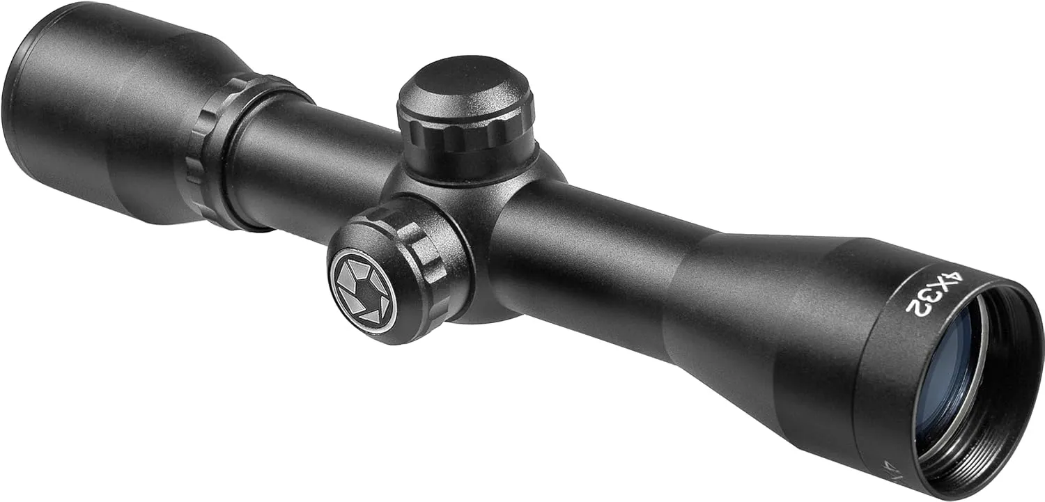 Barska AC12183 4x32 Compact Contour Crossbow Scope – Lightweight, Durable, and Long Eye Relief for Comfortable Shooting