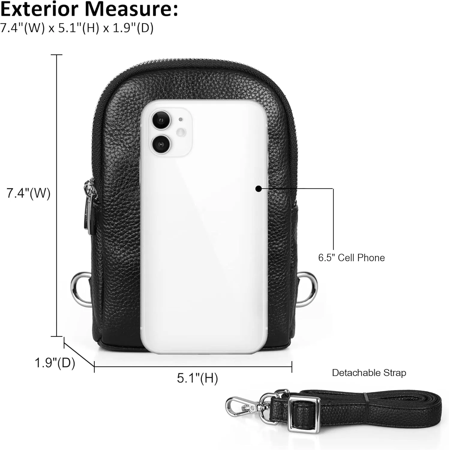 befen Geniune Leather Small Sling Bags Fanny Pack Crossbody Bags Purses Gifts for Women Teen Girls Travel