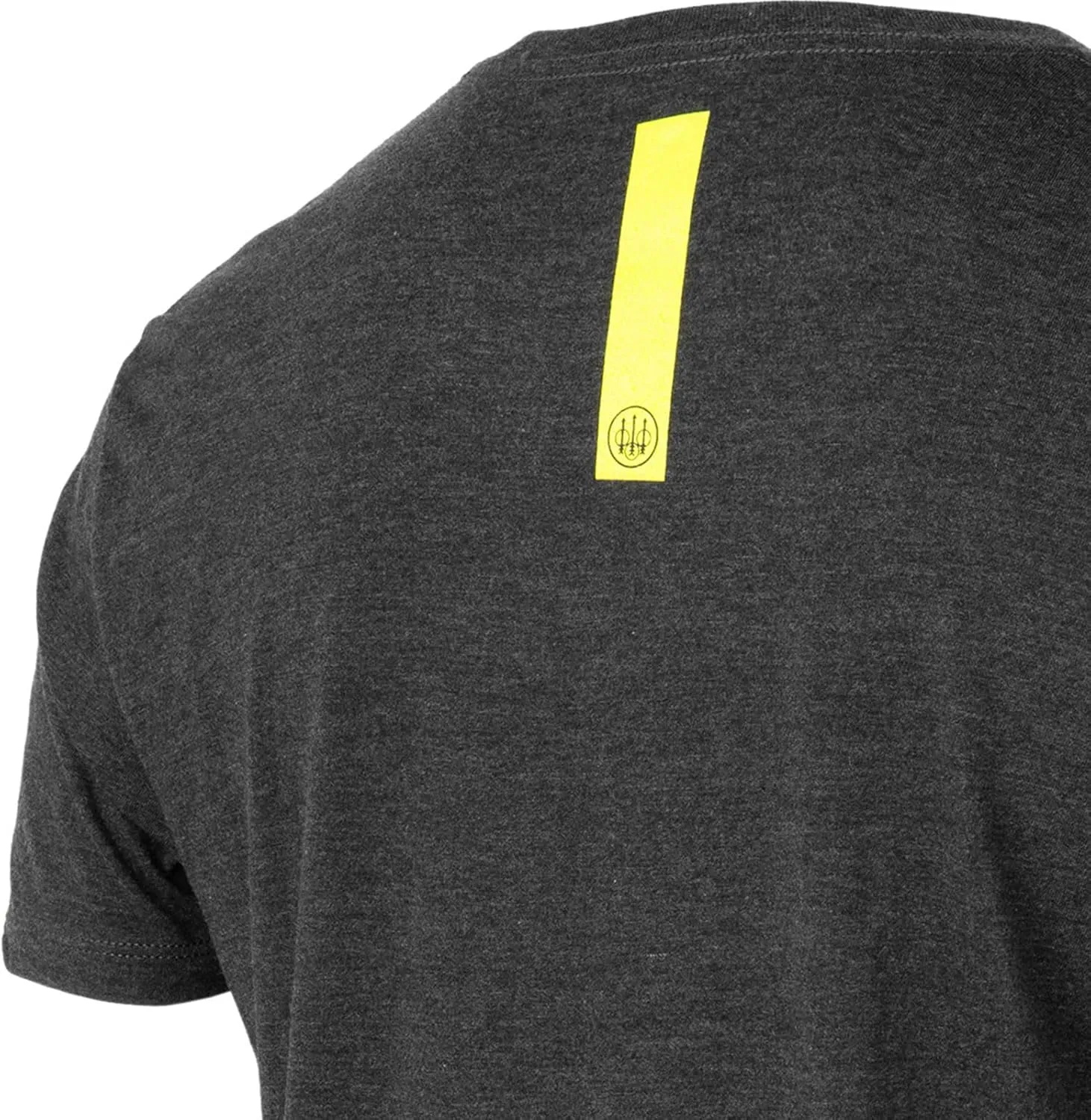 Beretta Men's Hardlines Casual Active Wear Crew Ribbed Neck Logo Pattern Double Needle Hems Regular Fit Short Sleeve T-Shirt