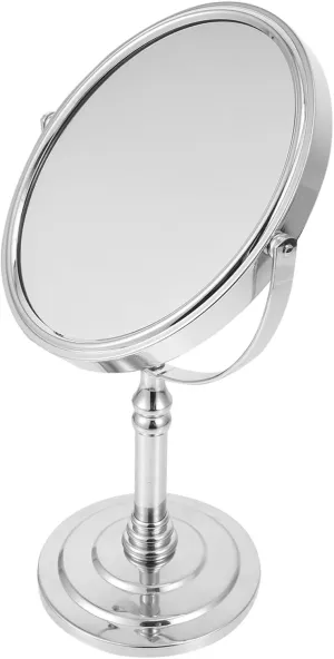 BESPORTBLE 1pc Desktop Mirror Concise Metal Vanity Mirror for Makeup Tabletop Design Accessory for Girls for Bedroom and Dressing Table Random Style