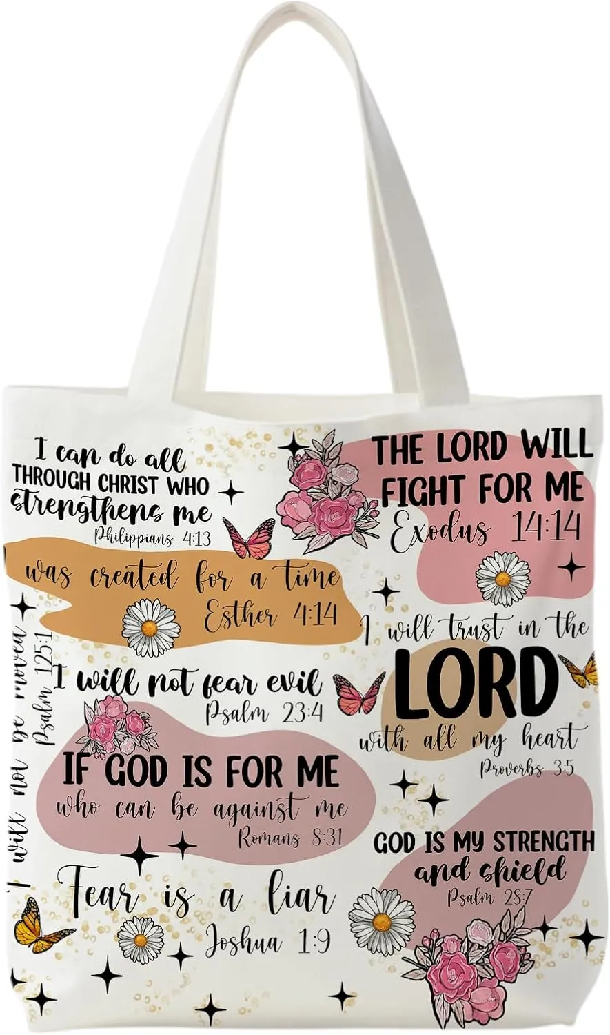 Bible Bags for Women, Christian Tote Bag, Gifts for Christian Women