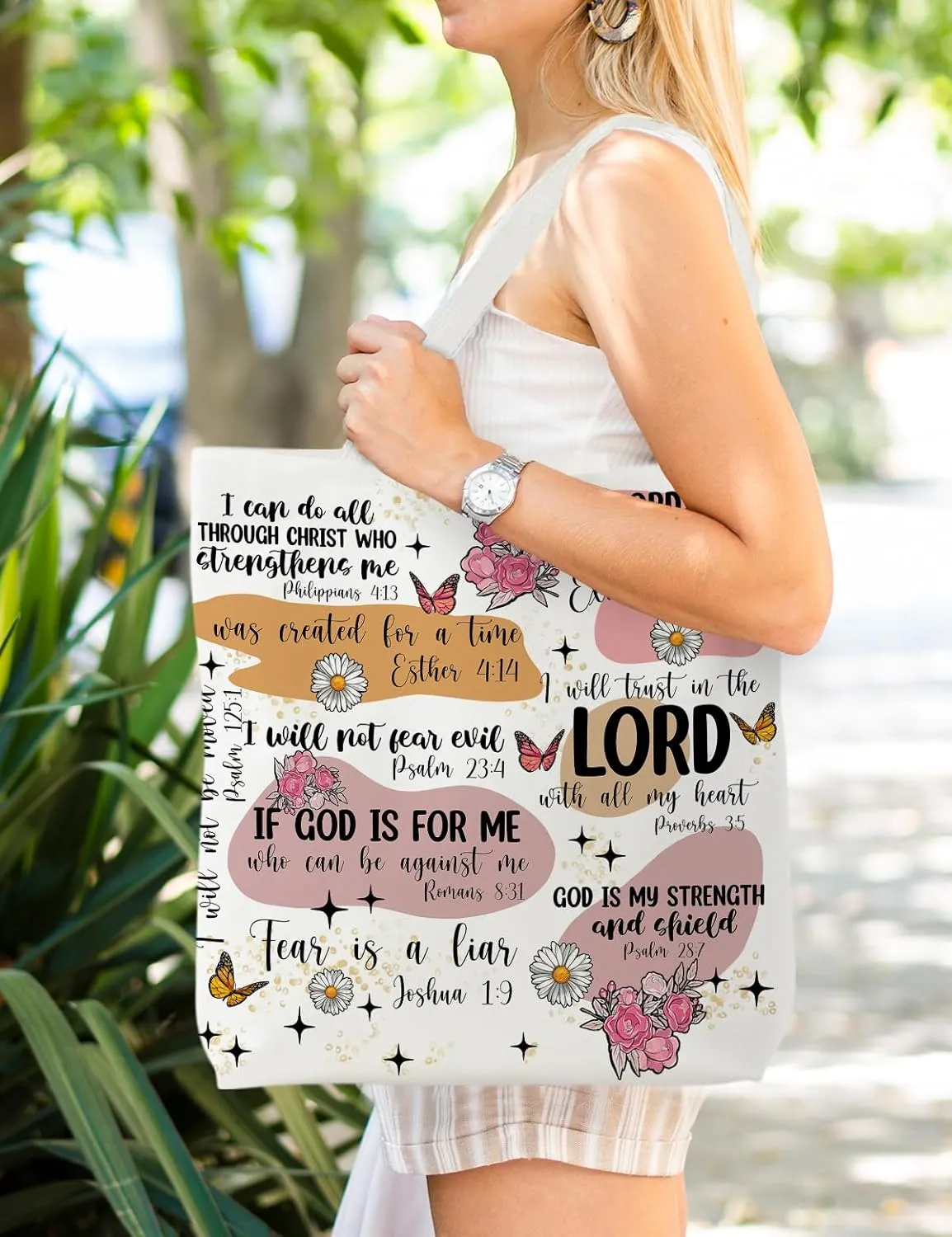 Bible Bags for Women, Christian Tote Bag, Gifts for Christian Women