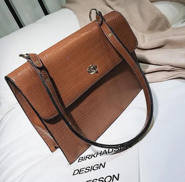 Big 2018 New Quality Leather Endless choices bag pattern Women's Crocodile Fashion High-tech Large European Messenger Tote Female Bags Handbag Shoulder PU