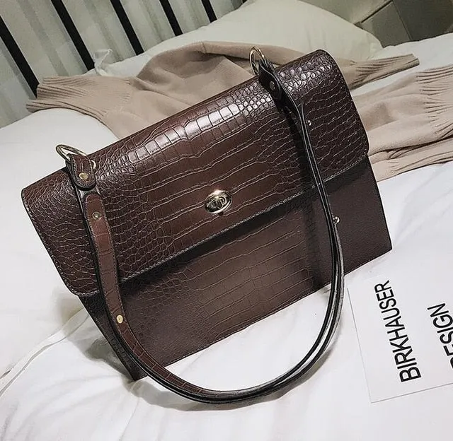 Big 2018 New Quality Leather Endless choices bag pattern Women's Crocodile Fashion High-tech Large European Messenger Tote Female Bags Handbag Shoulder PU