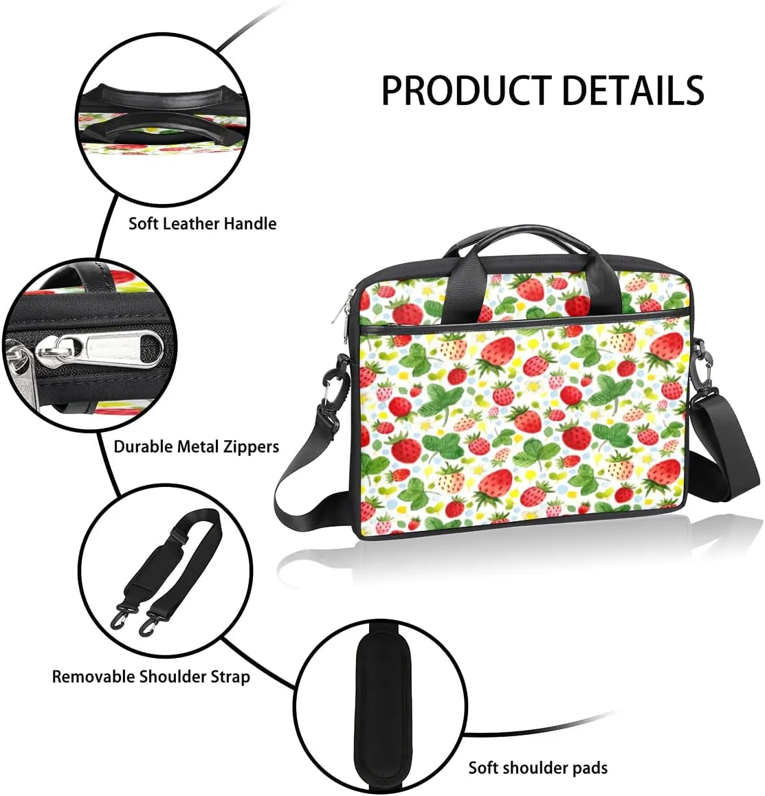 Billiards Sport Laptop Shoulder Messenger Bag Waterproof Laptop Briefcase with Handle and Padded Strap Case Sleeve