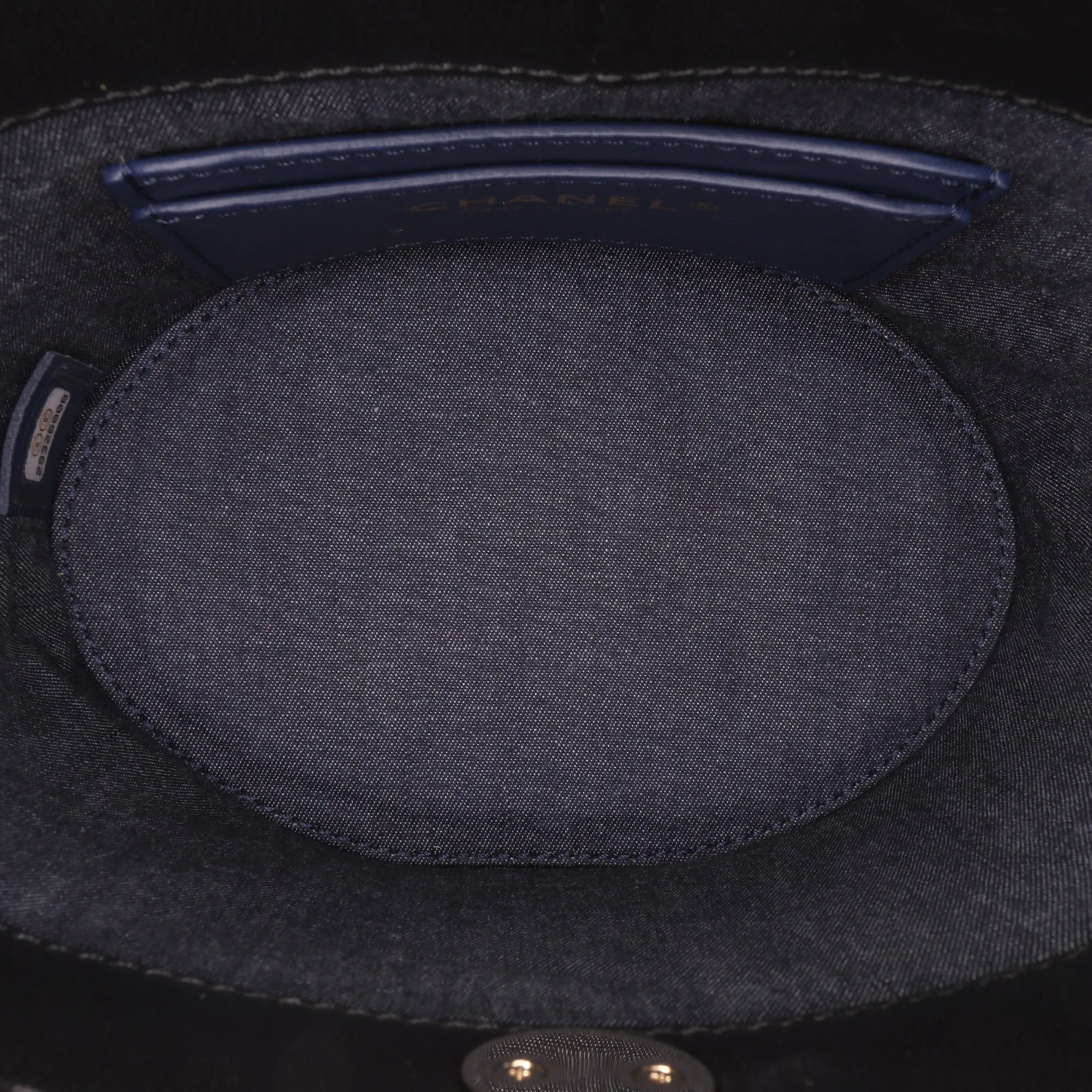 Black Chanel Mini Lambskin Elegant Chain Vanity Case Crossbody Bag