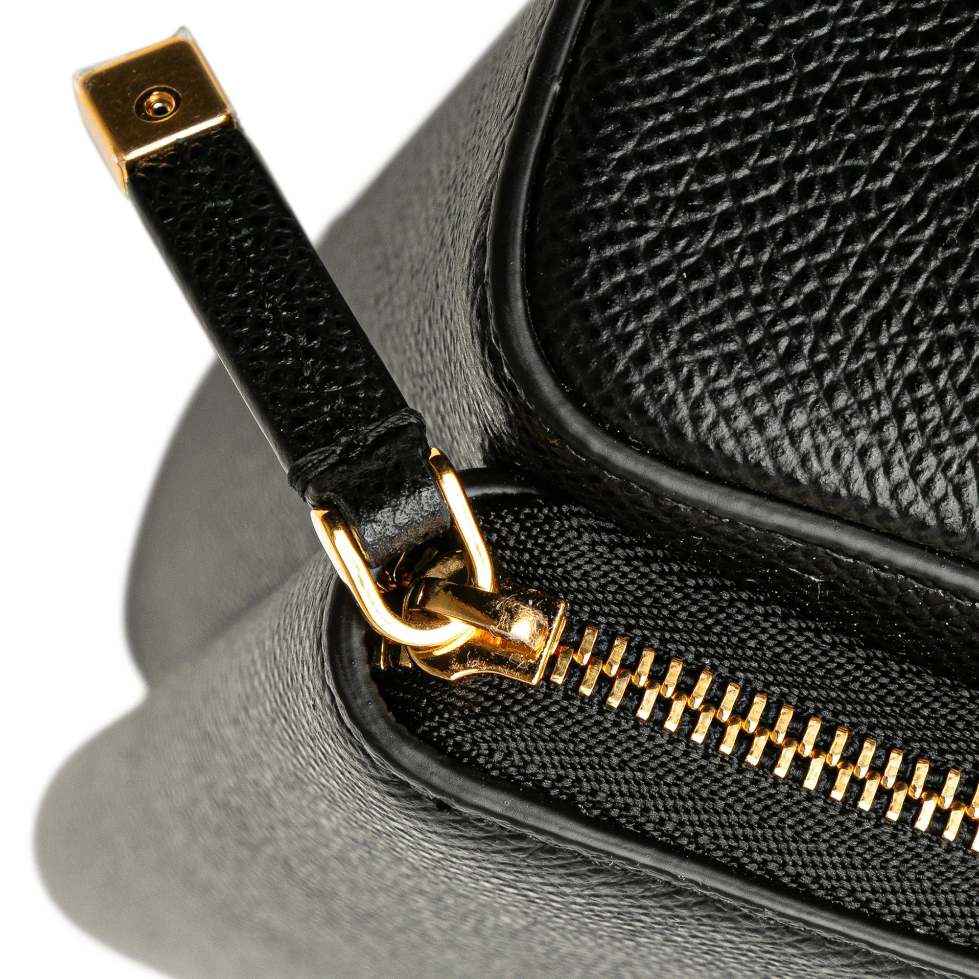 Black Dior Grained Calfskin Caro Double Pouch Crossbody Bag