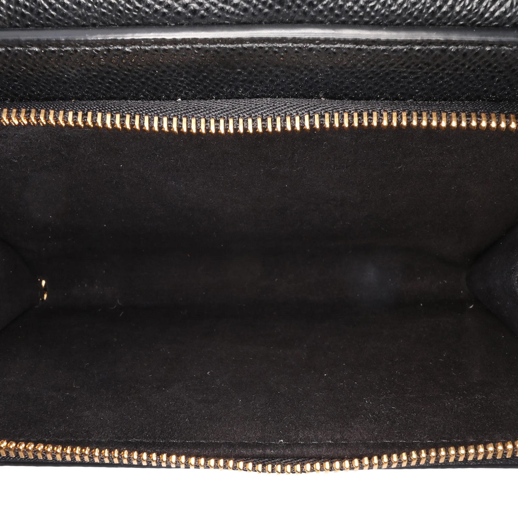 Black Dior Grained Calfskin Caro Double Pouch Crossbody Bag