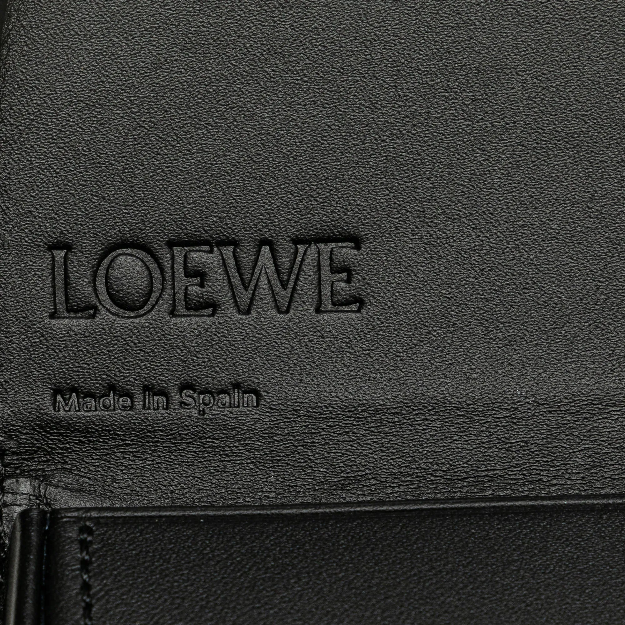 Black LOEWE Mini Soft Calfskin Heel Pouch Crossbody Bag