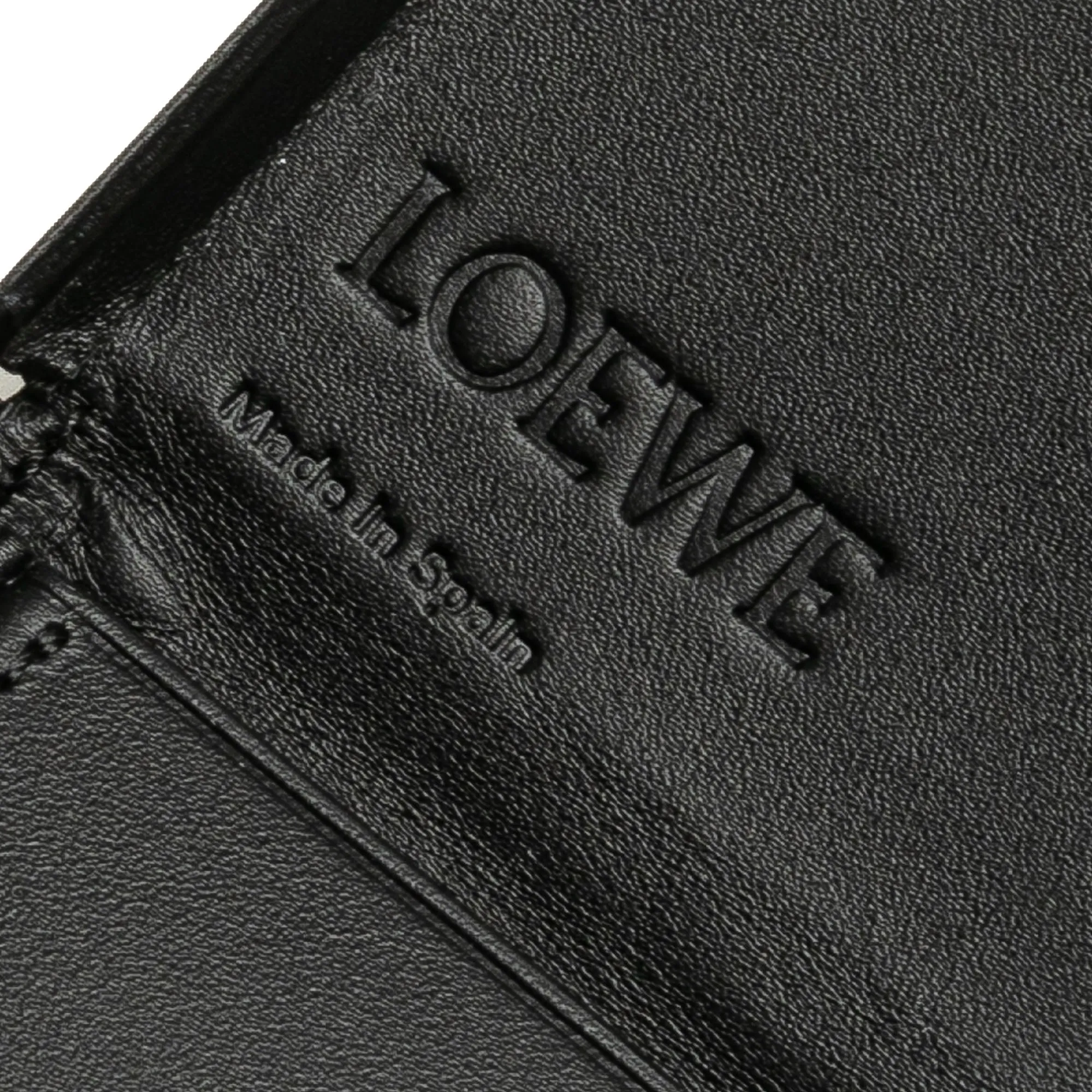 Black LOEWE Mini Soft Calfskin Heel Pouch Crossbody Bag