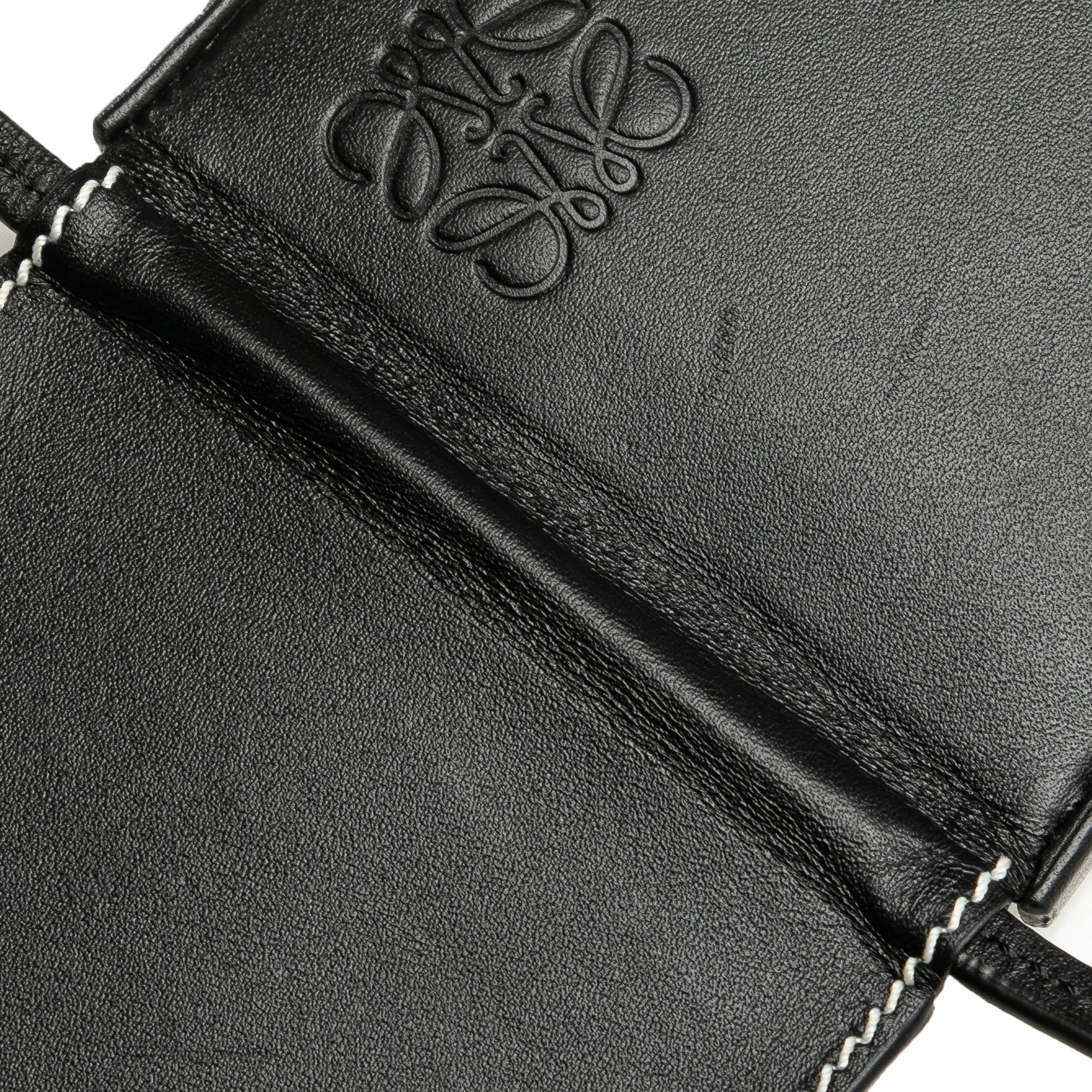 Black LOEWE Mini Soft Calfskin Heel Pouch Crossbody Bag