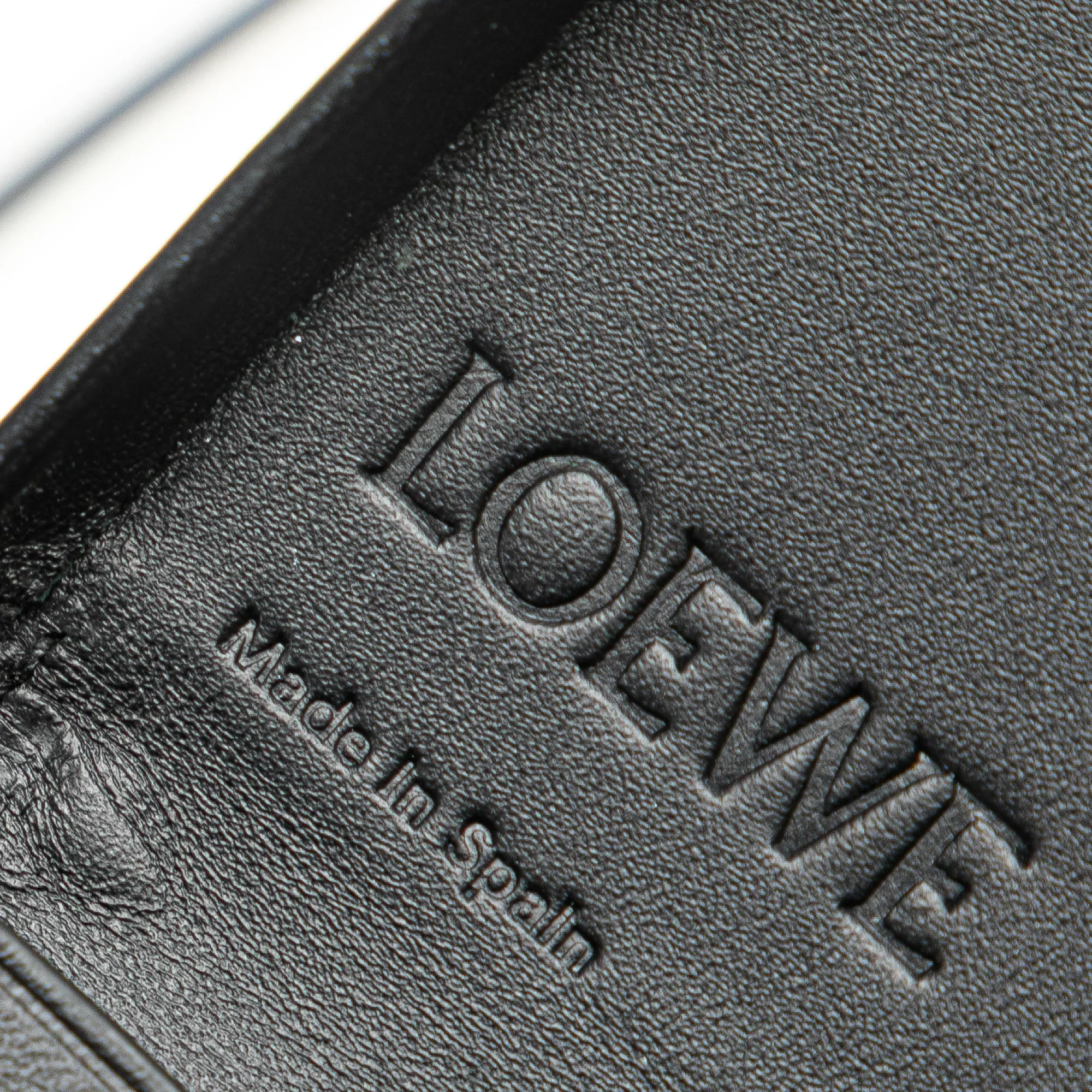 Black LOEWE Mini Soft Calfskin Heel Pouch Crossbody Bag