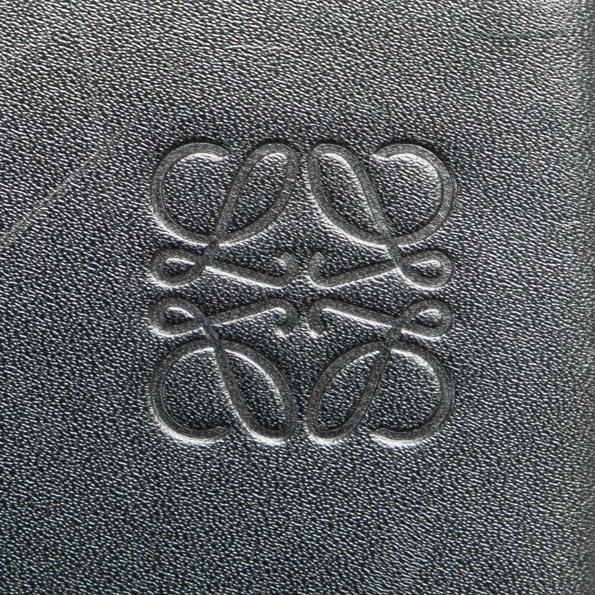 Black LOEWE Small Leather Heel Pouch Crossbody Bag