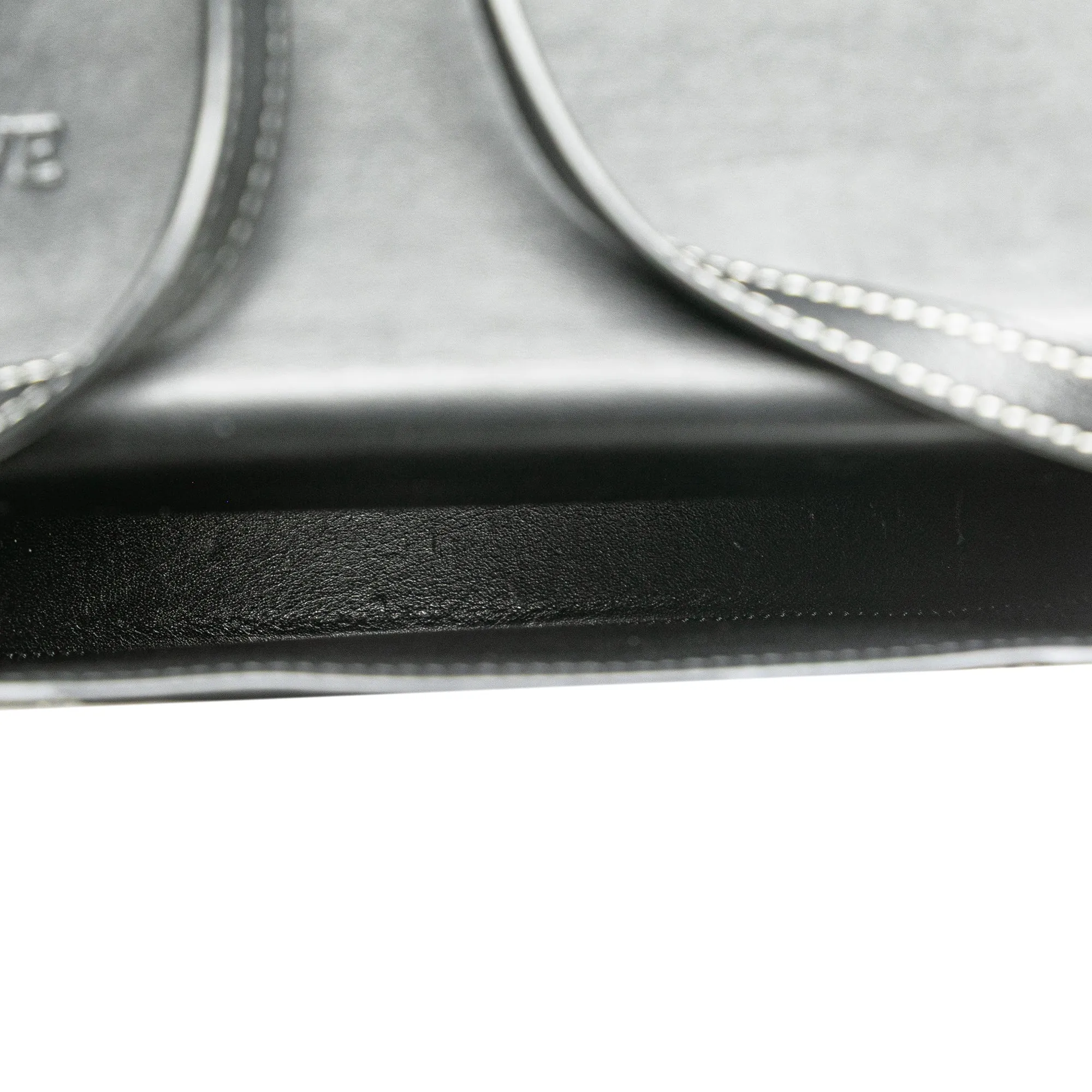 Black LOEWE Small Leather Heel Pouch Crossbody Bag