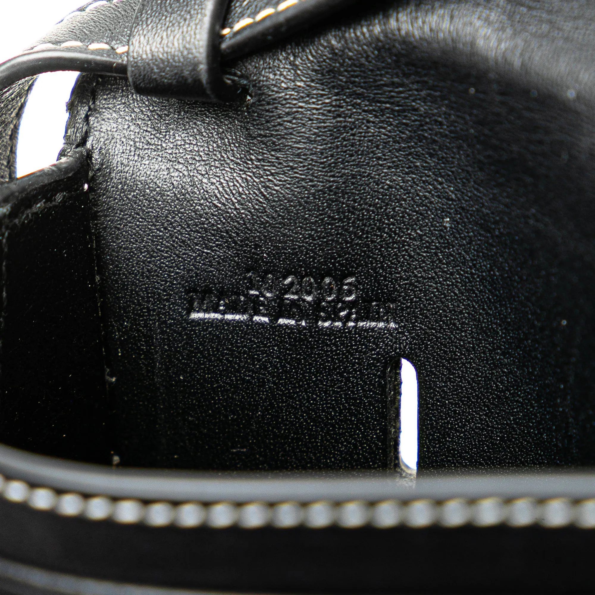 Black LOEWE Small Leather Heel Pouch Crossbody Bag