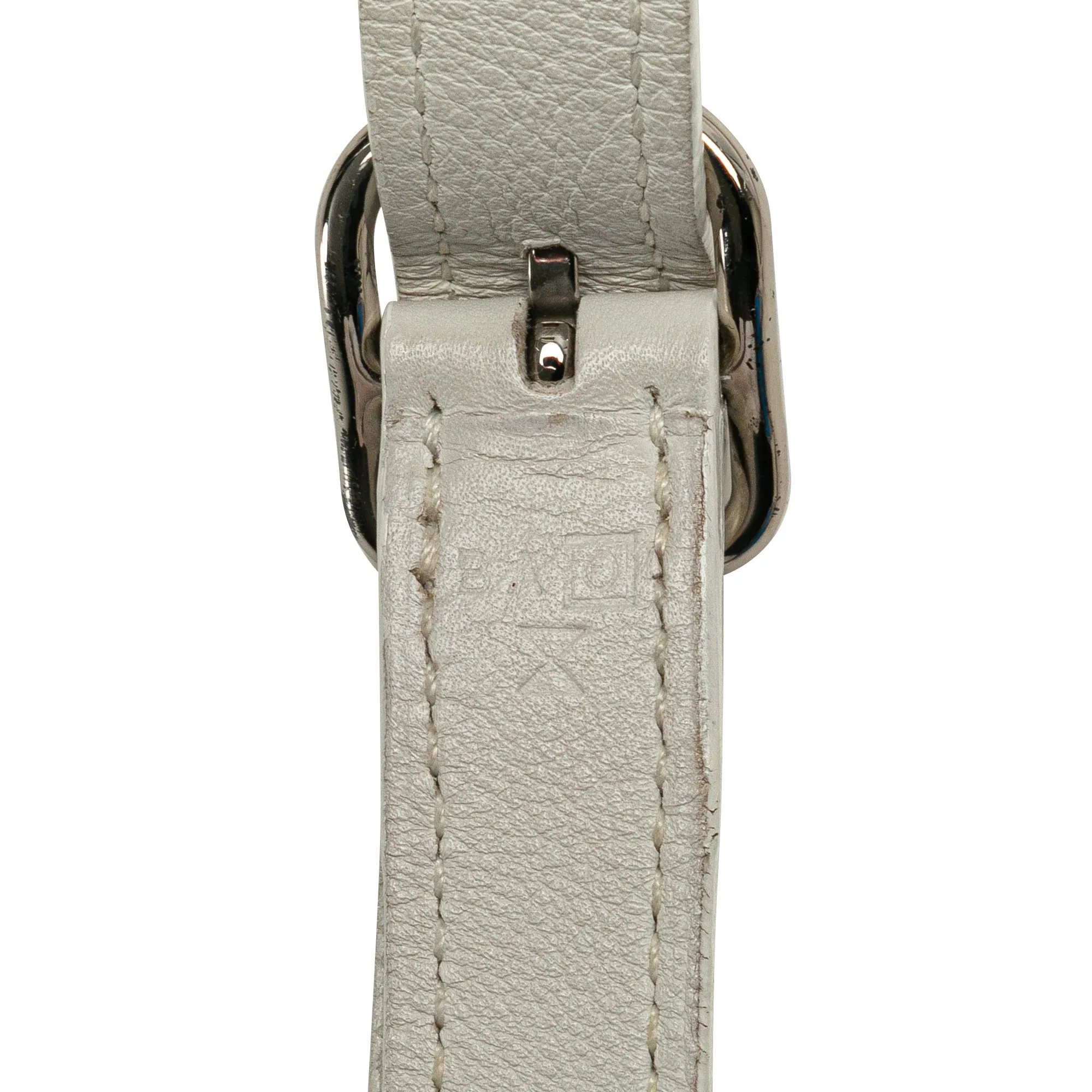 Blue Hermès Vif Argent Silky City 33 Crossbody Bag