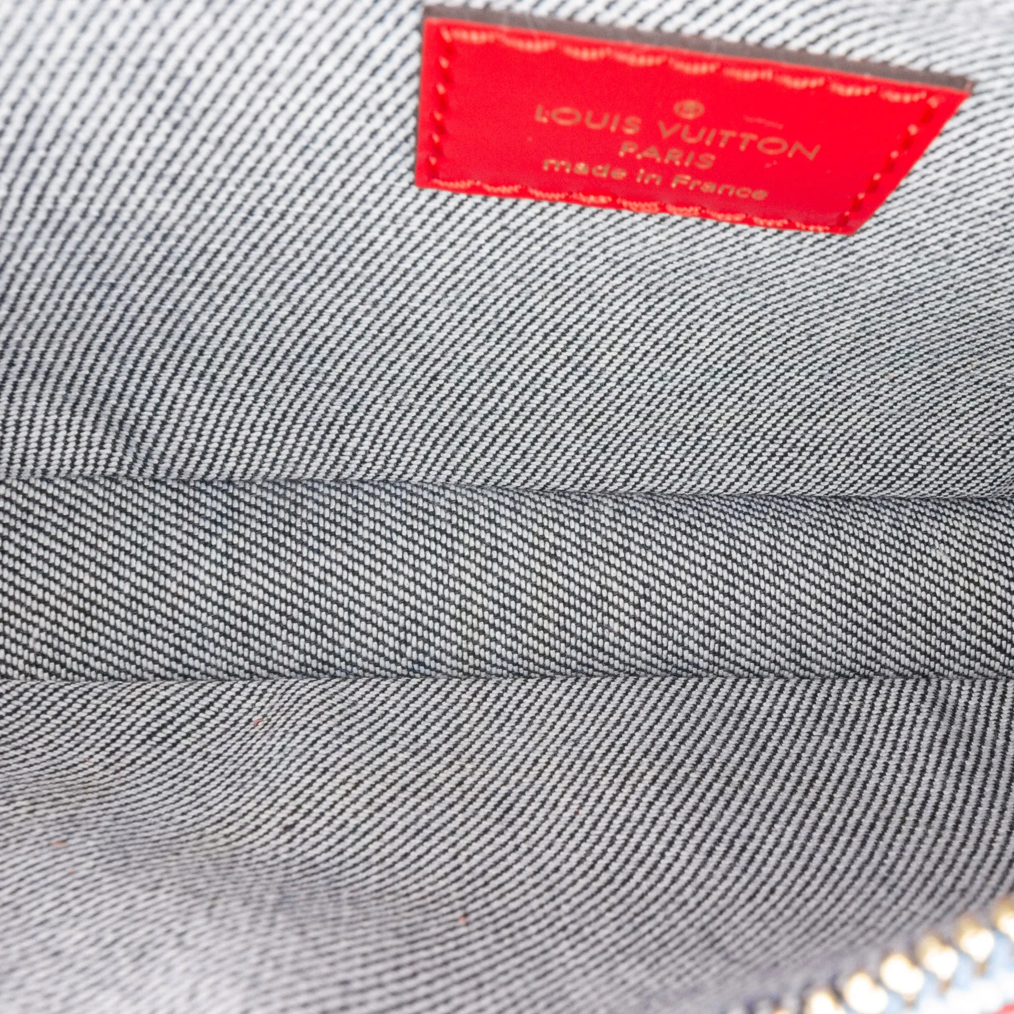 Blue Louis Vuitton Monogram Denim Patchwork Multi Pochette Accessoires Crossbody Bag