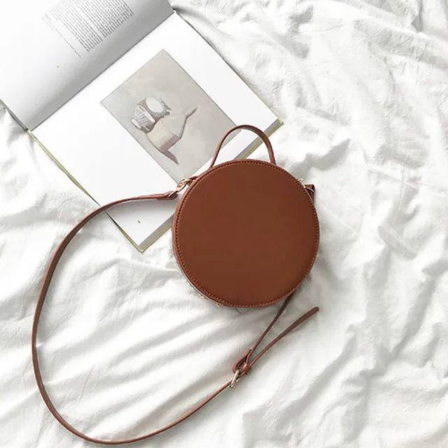 Brand 2018 Chic Small Round Handbag Designer Women Candy Color Crossbody Messenger Bags Casual Shape Tote Girls Shoulder Bag Sac