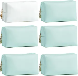 Bridesmaid Proposal Gifts Letter Cosmetic makeup bag bulk for Wedding Party Favors Bachelorette party decorations Makeup Pouch Birthday Toiletry Organizer Bag Makeup Case Gift (Light Green)