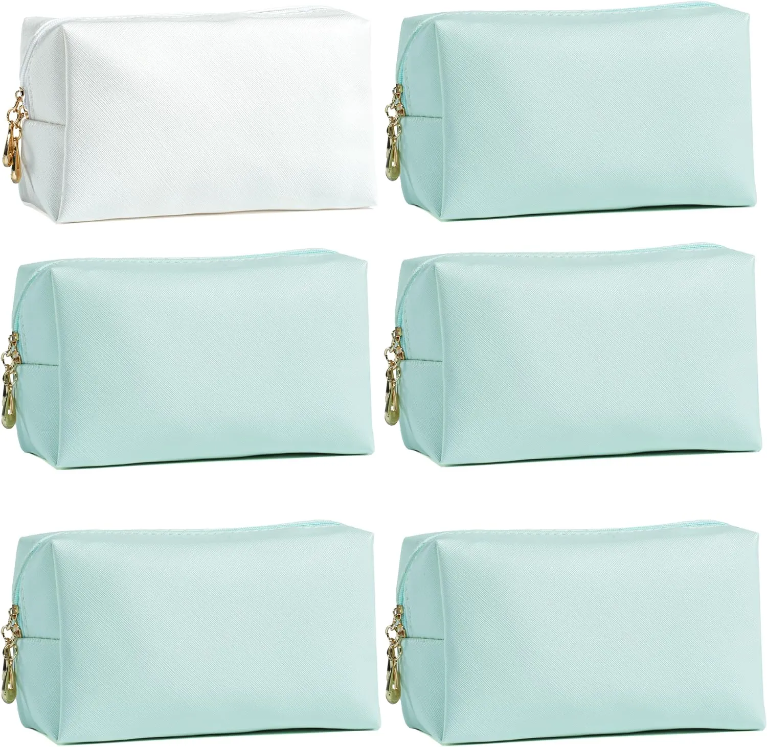 Bridesmaid Proposal Gifts Letter Cosmetic makeup bag bulk for Wedding Party Favors Bachelorette party decorations Makeup Pouch Birthday Toiletry Organizer Bag Makeup Case Gift (Light Green)