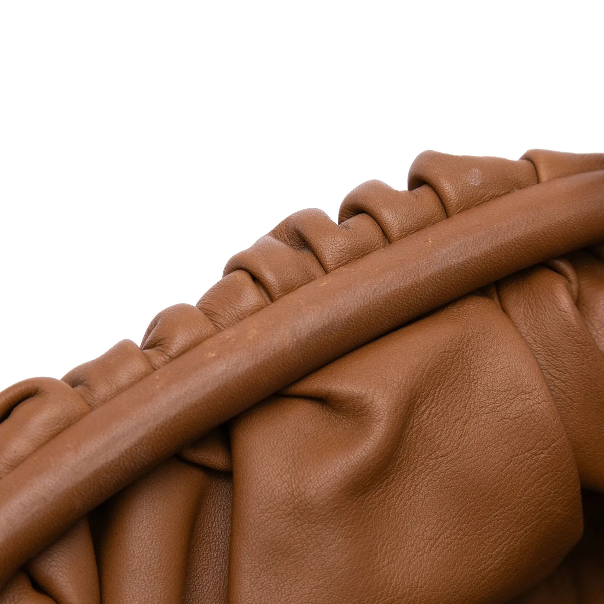 Brown Bottega Veneta Lambskin The Mini Pouch Crossbody Bag