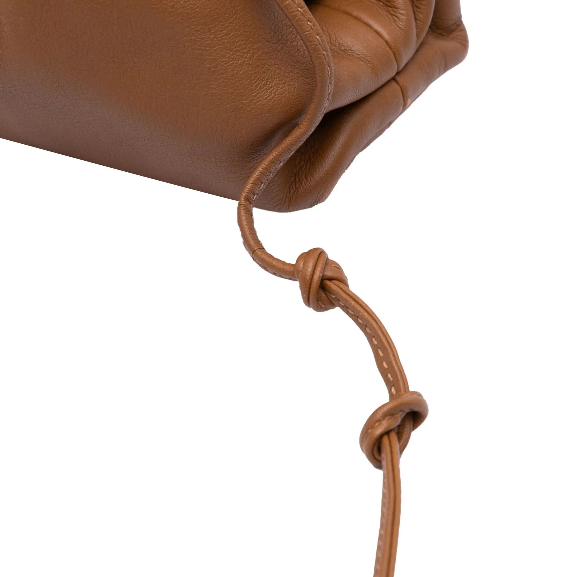 Brown Bottega Veneta Lambskin The Mini Pouch Crossbody Bag