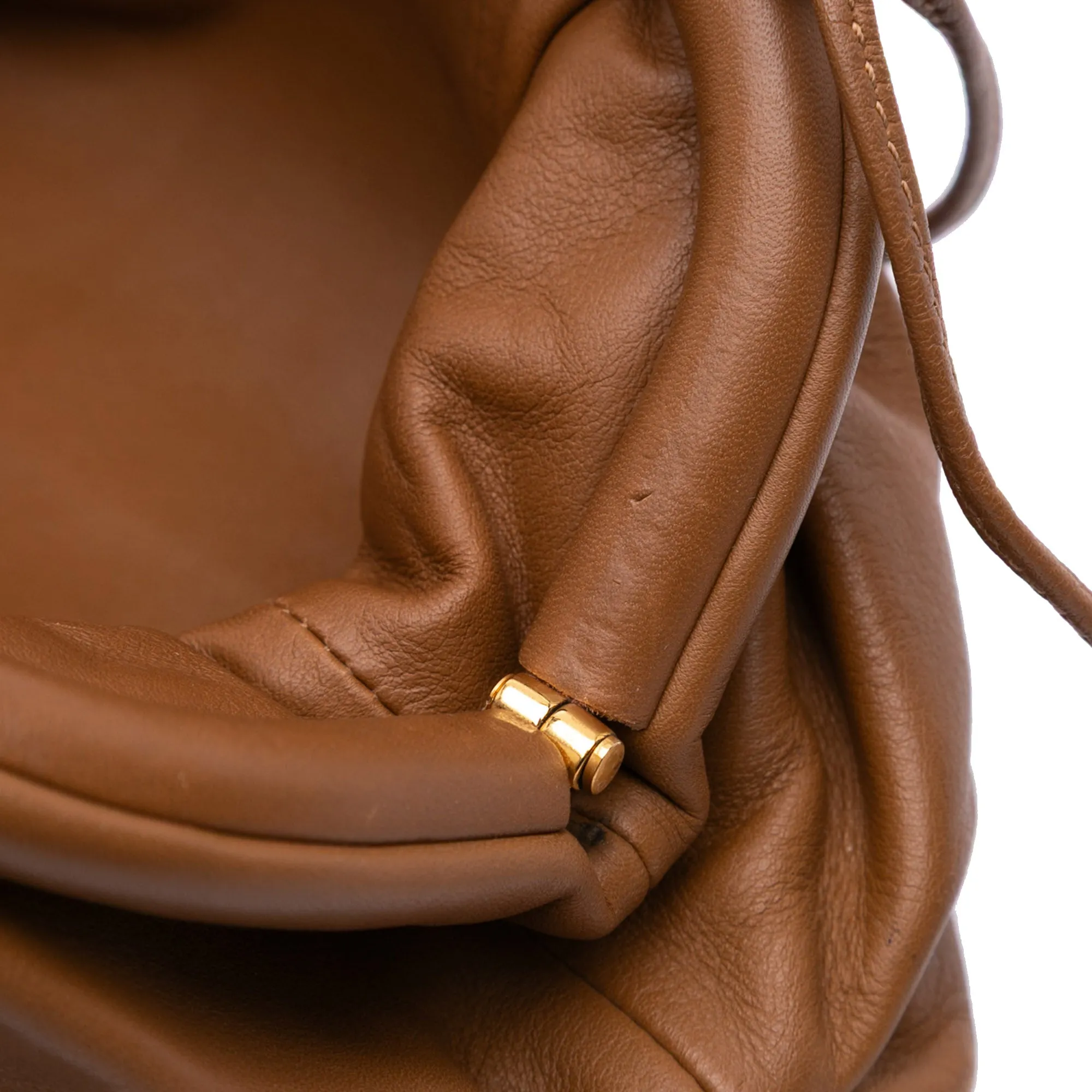 Brown Bottega Veneta Lambskin The Mini Pouch Crossbody Bag