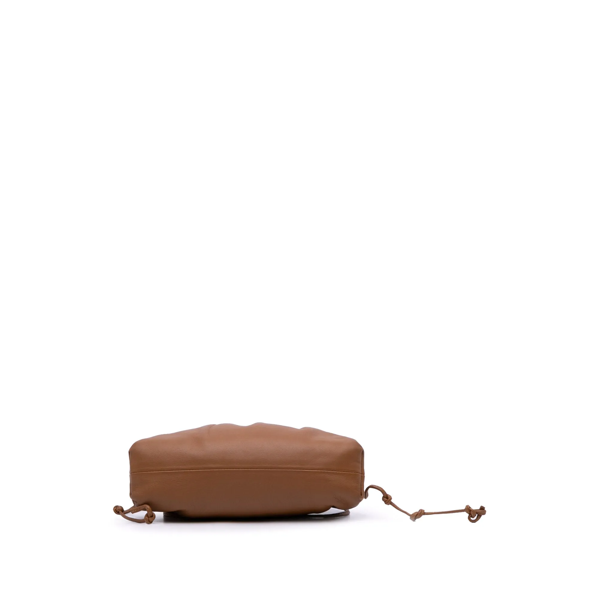 Brown Bottega Veneta Lambskin The Mini Pouch Crossbody Bag