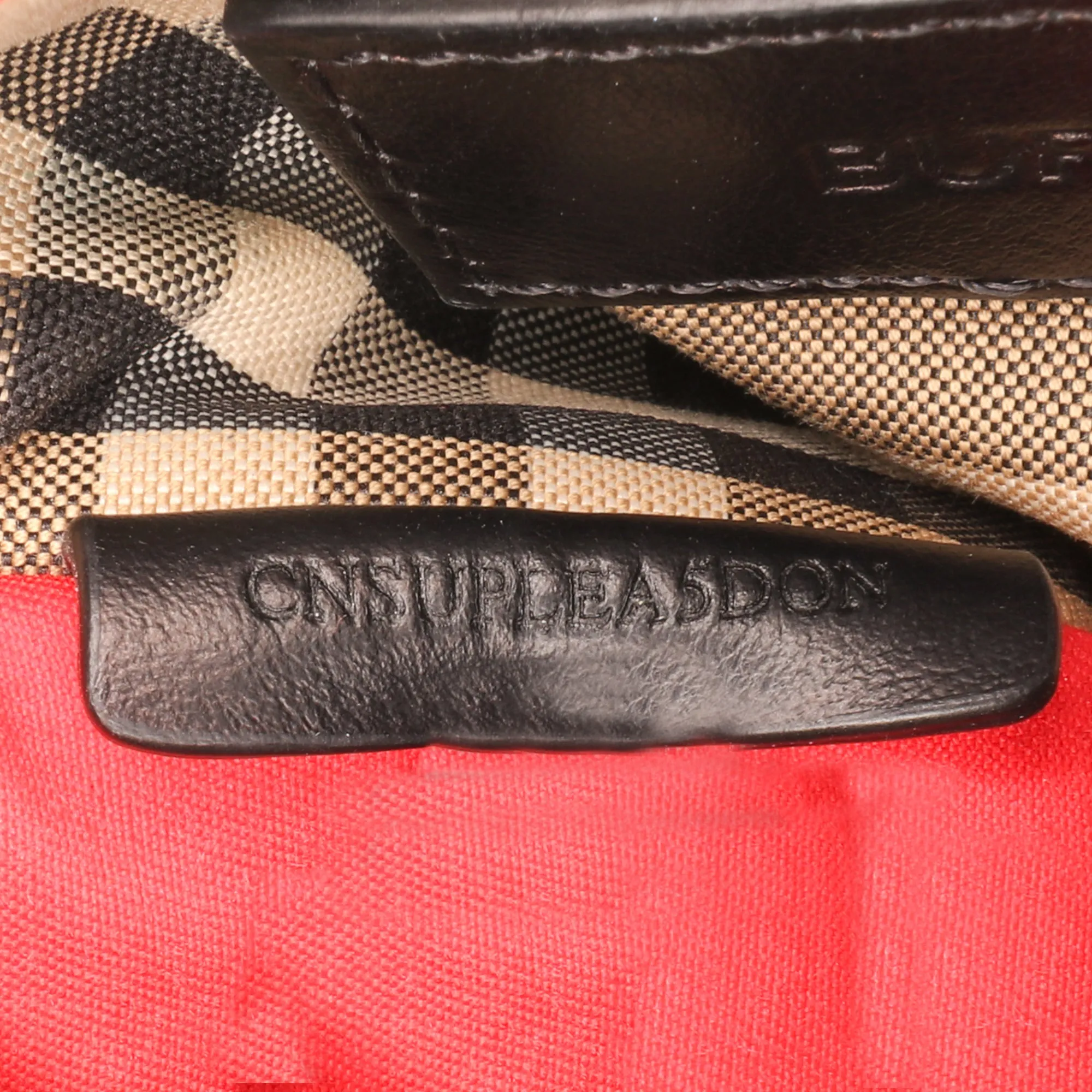 Brown Burberry House Check Canvas Phone Pouch Crossbody
