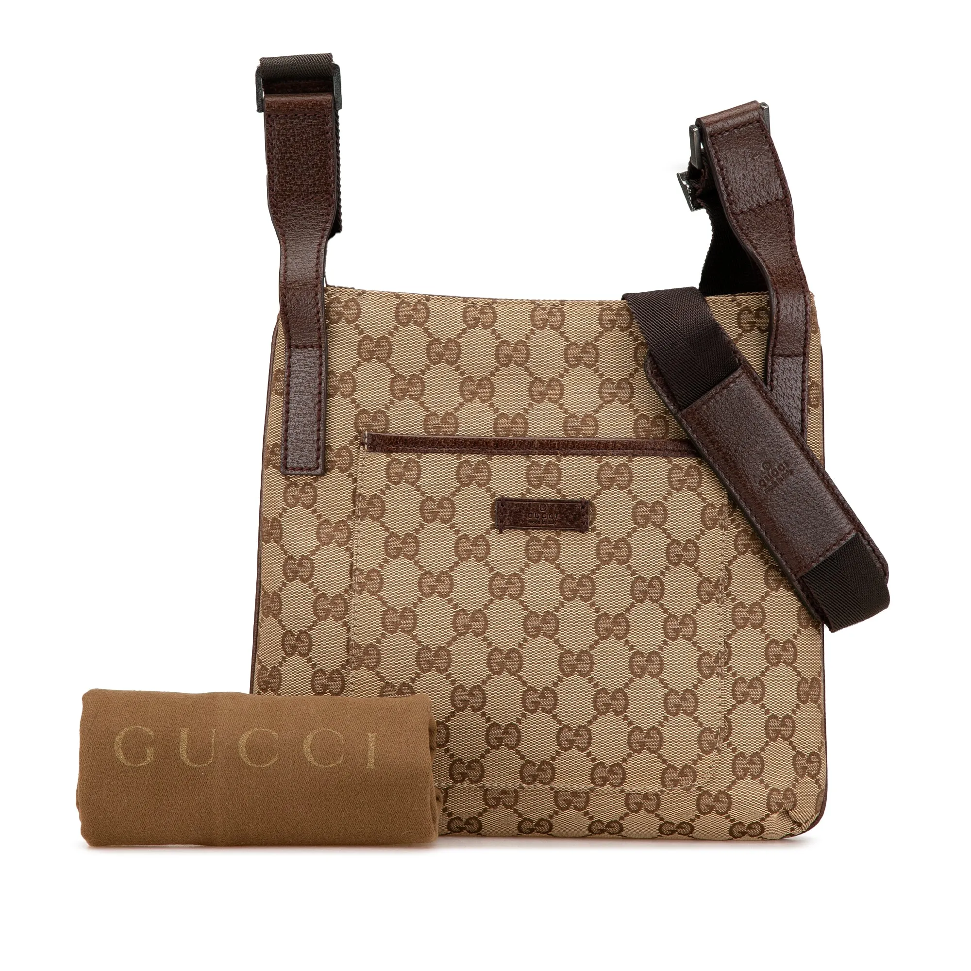 Brown Gucci GG Canvas Crossbody