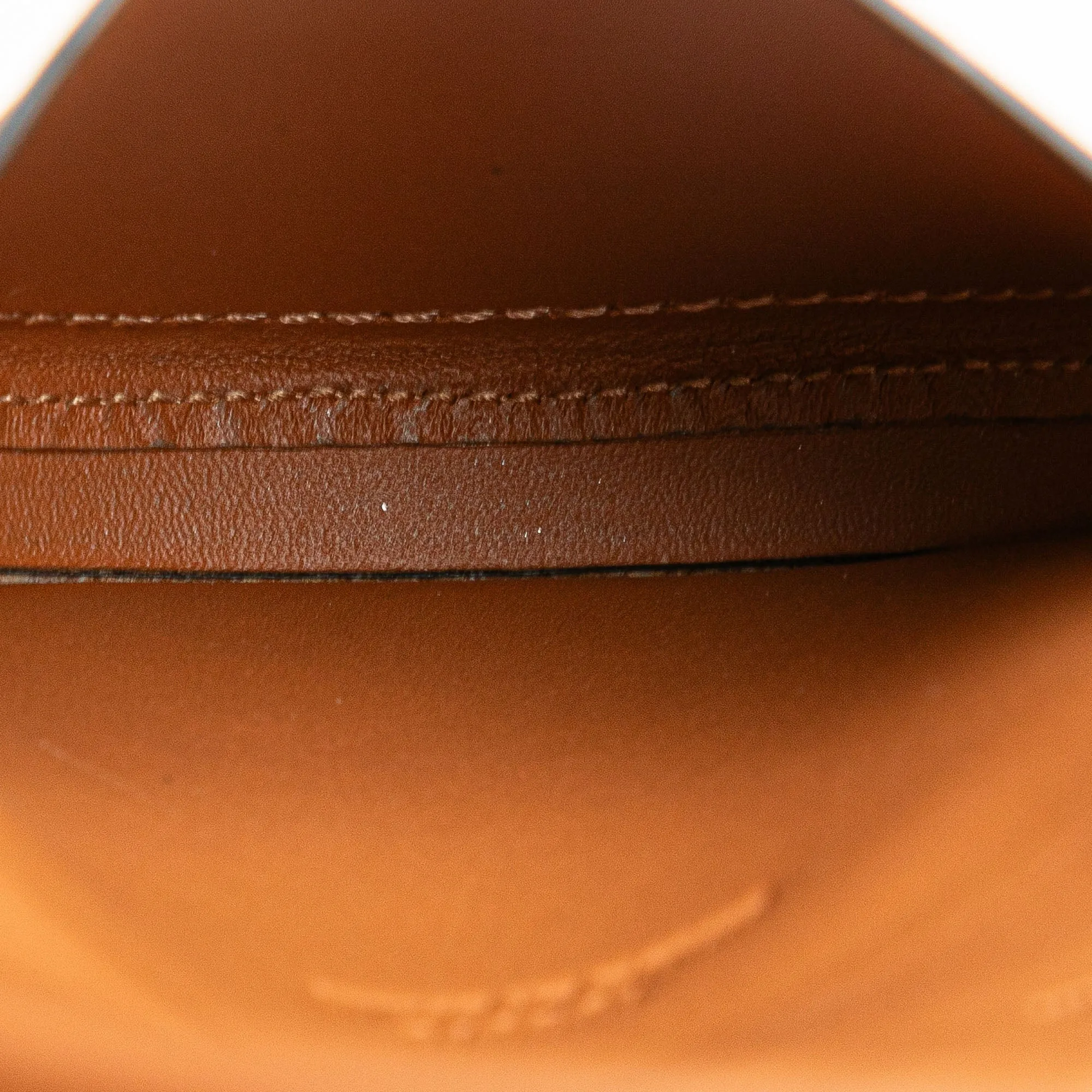 Brown LOEWE Mini Soft Calfskin Heel Pouch Crossbody Bag
