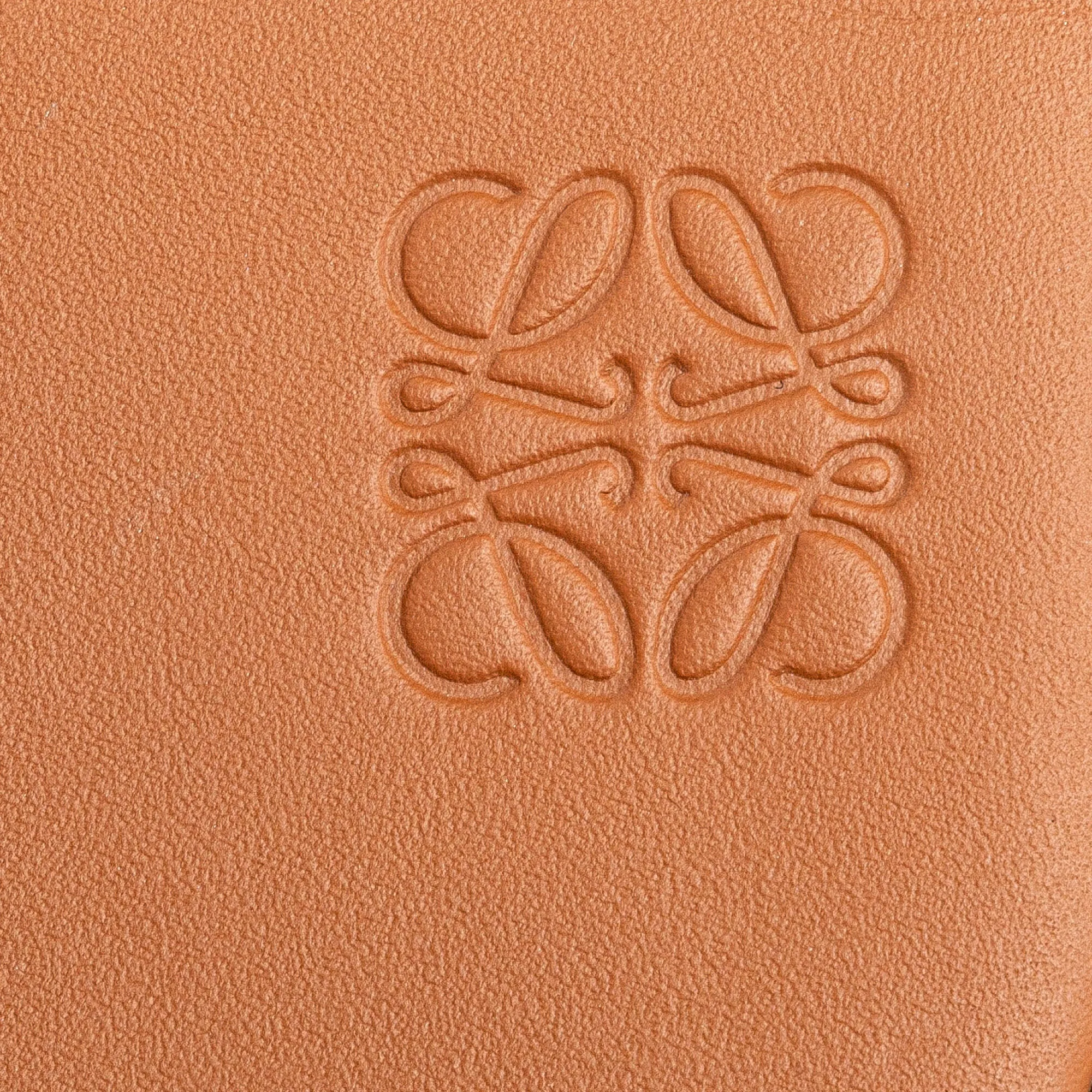 Brown LOEWE Mini Soft Calfskin Heel Pouch Crossbody Bag