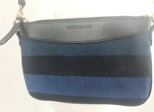Burberry Striped Canvas Crossbody Bag