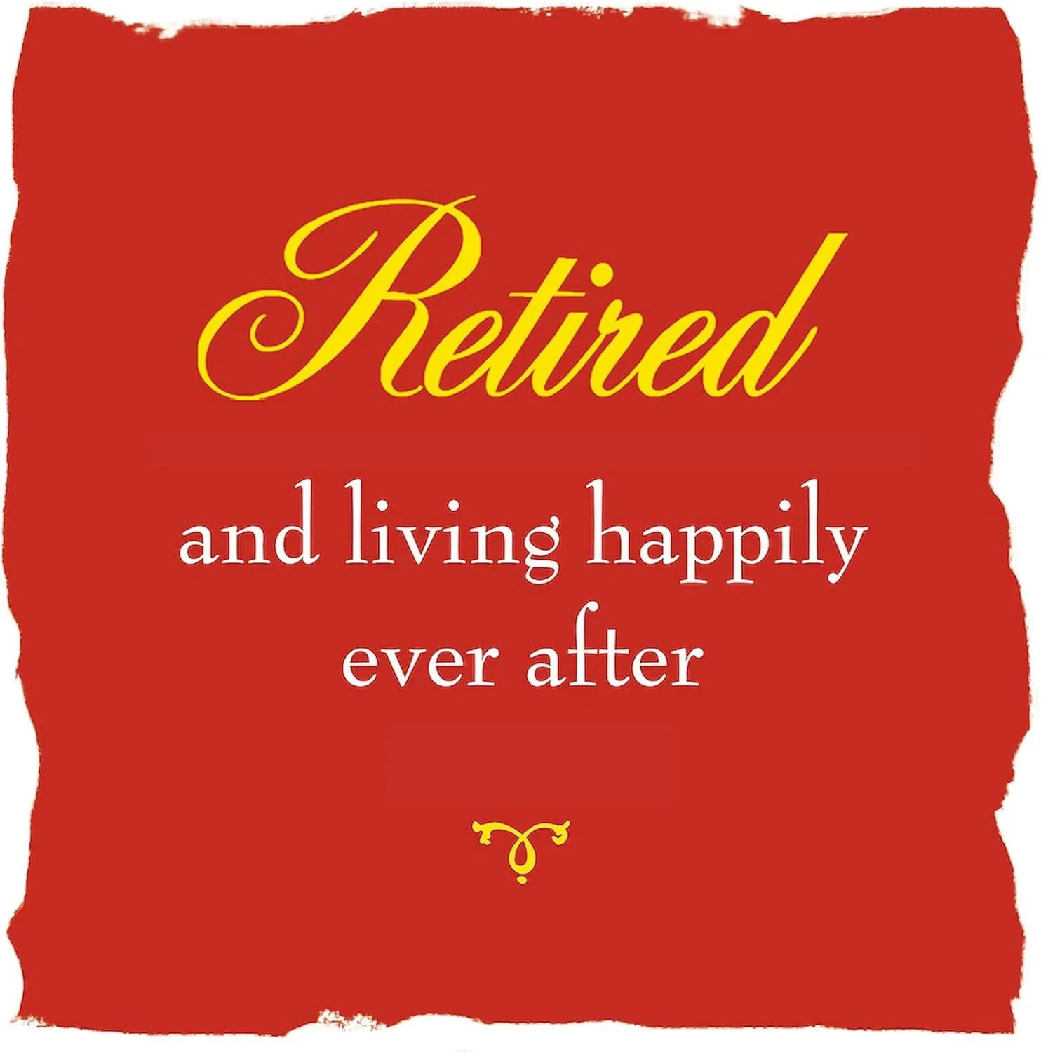 CafePress Happily Retired Tote Bag Reusable Natural Beige Canvas Shopping Bag