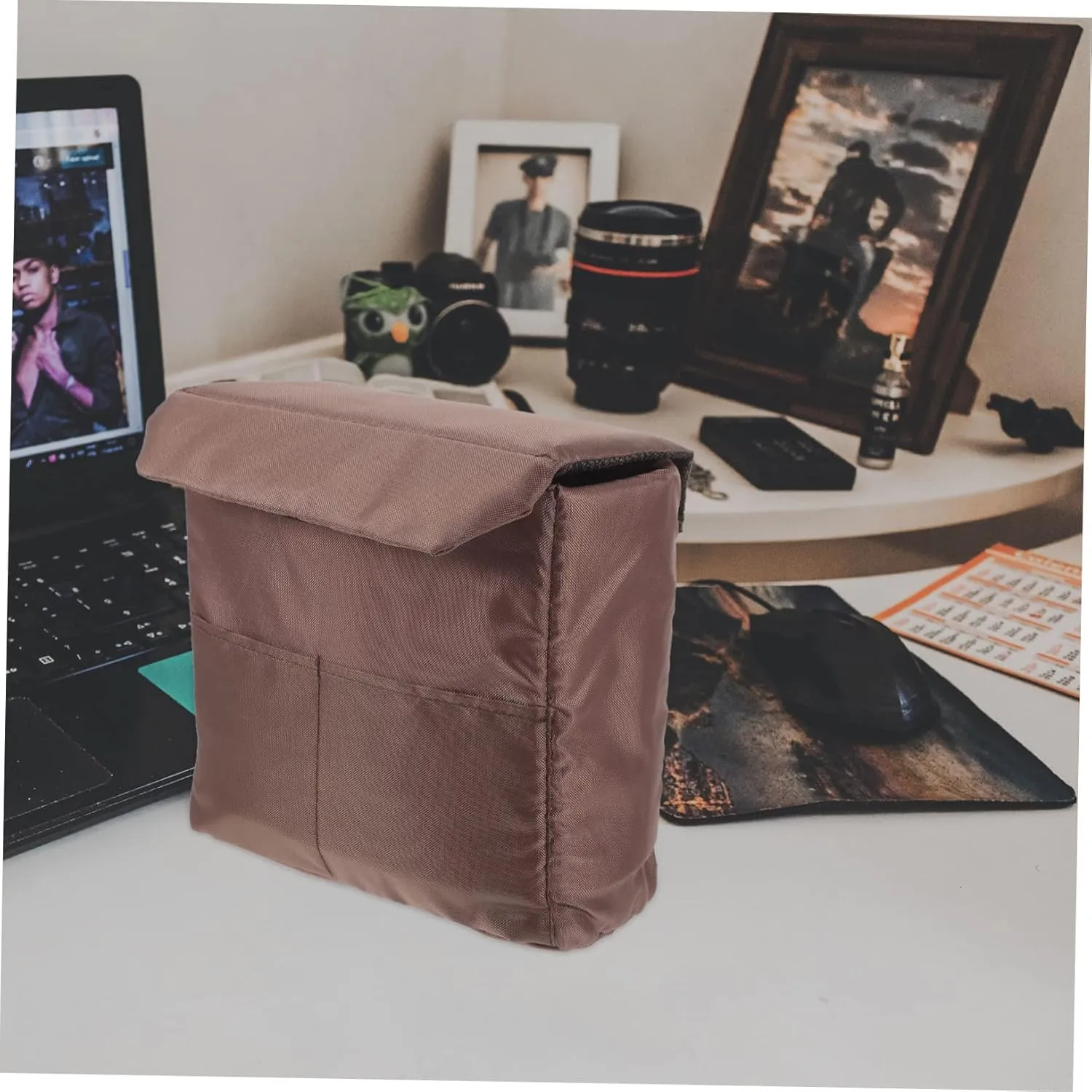 Camera Pouch Padded Camera Lens Case Insert with Dividers for Photography Storage for Indoor Outdoor Shoots Photographers