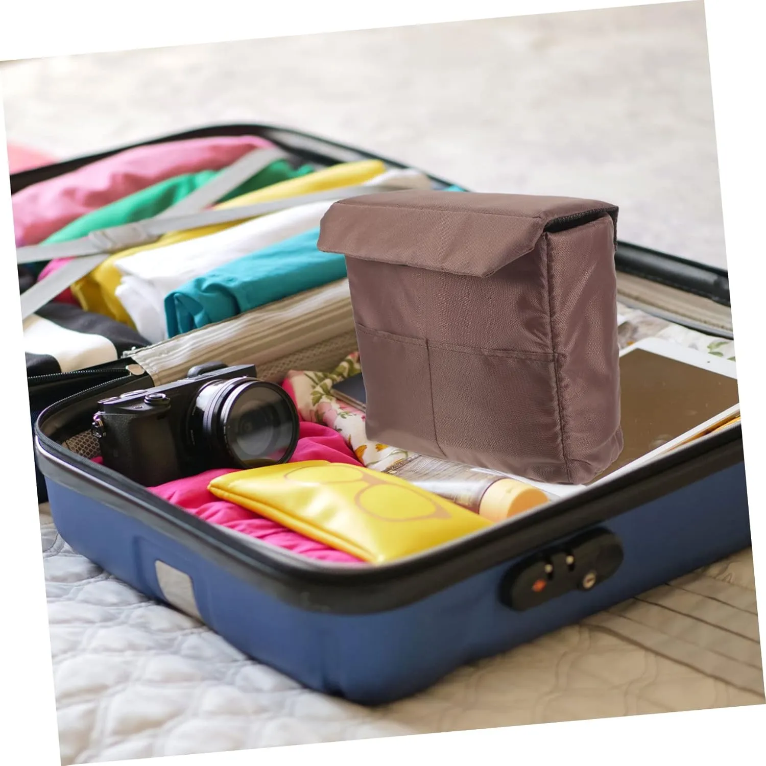 Camera Pouch Padded Camera Lens Case Insert with Dividers for Photography Storage for Indoor Outdoor Shoots Photographers