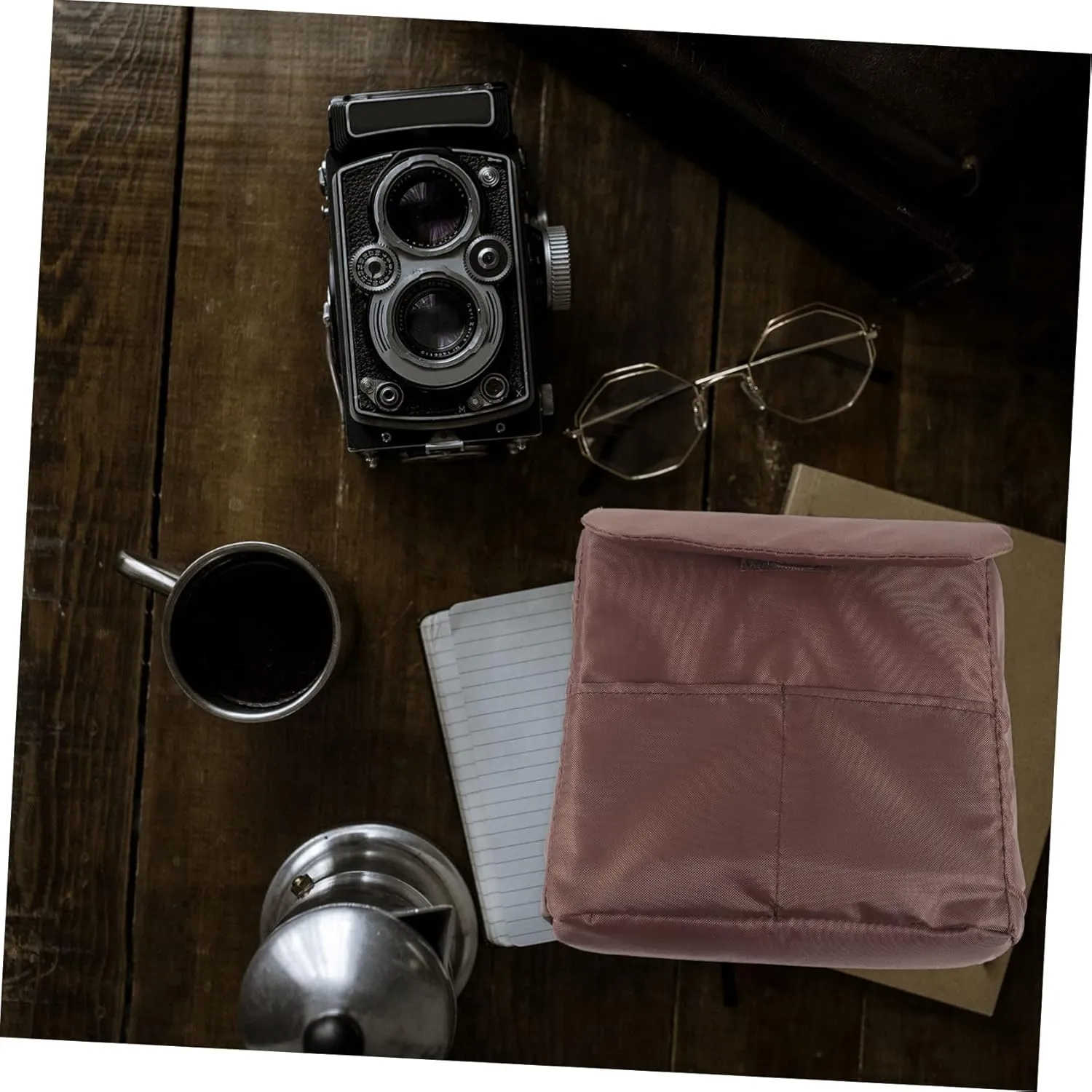 Camera Pouch Padded Camera Lens Case Insert with Dividers for Photography Storage for Indoor Outdoor Shoots Photographers