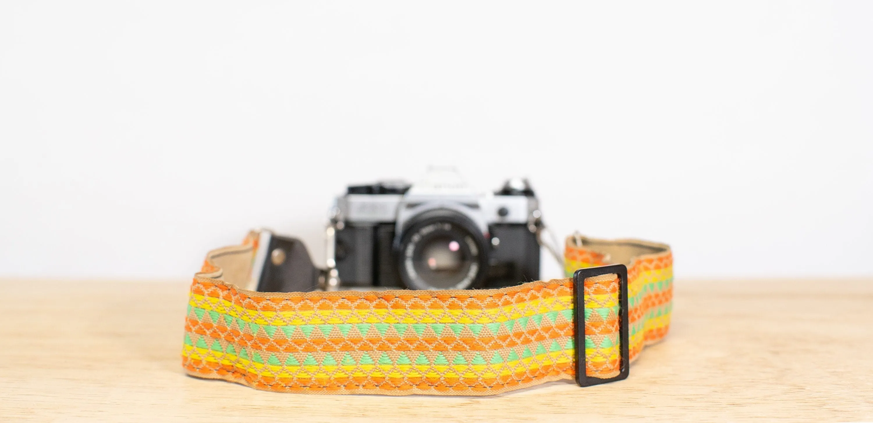Camera Strap - Neon Green, Orange, and Yellow