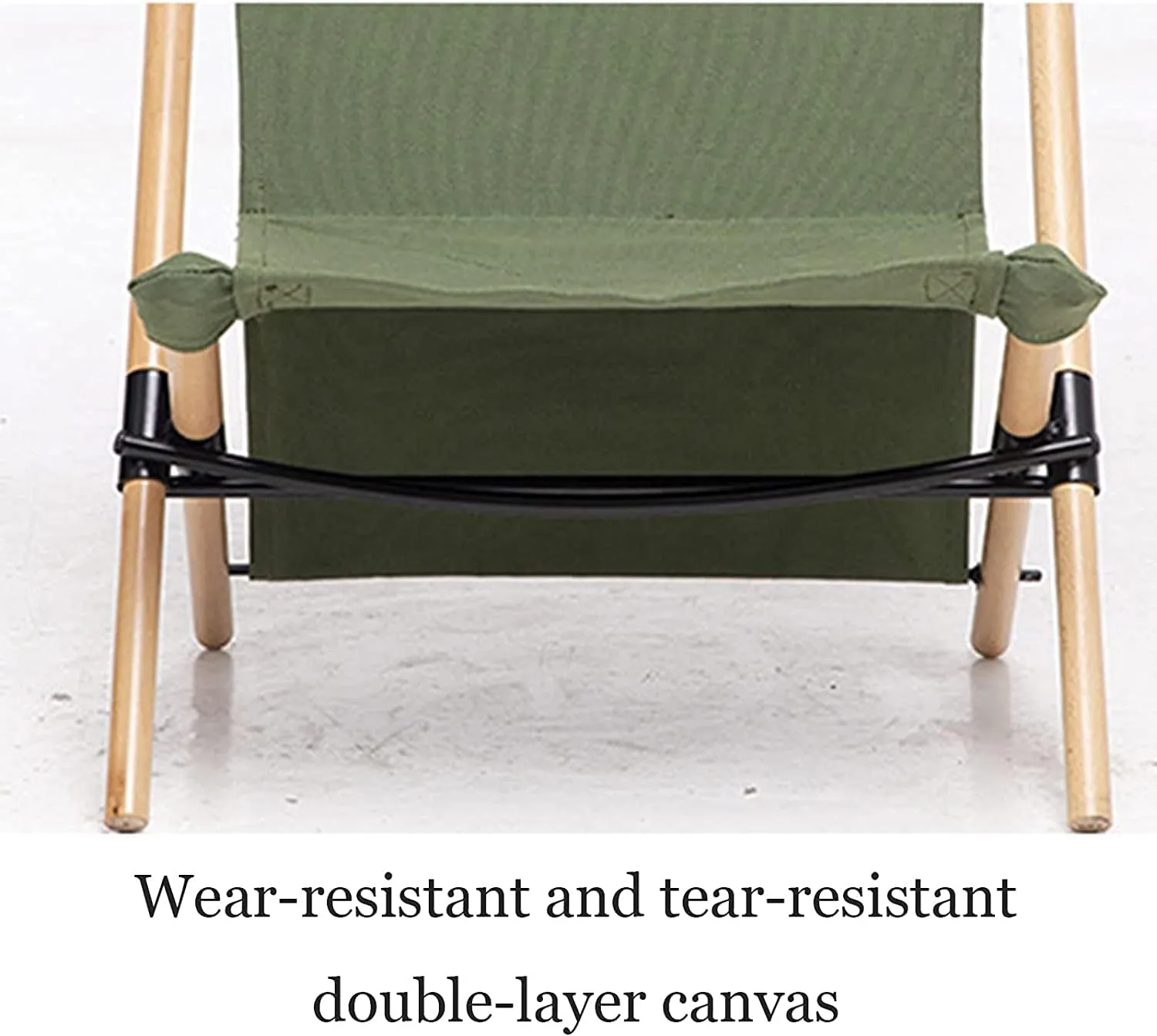 Camping Chair Folding Portable Outdoor Break Solid Wood Recliner Canvas Seat Stool for Pool Leisure Beach Lounge Chairs Adults