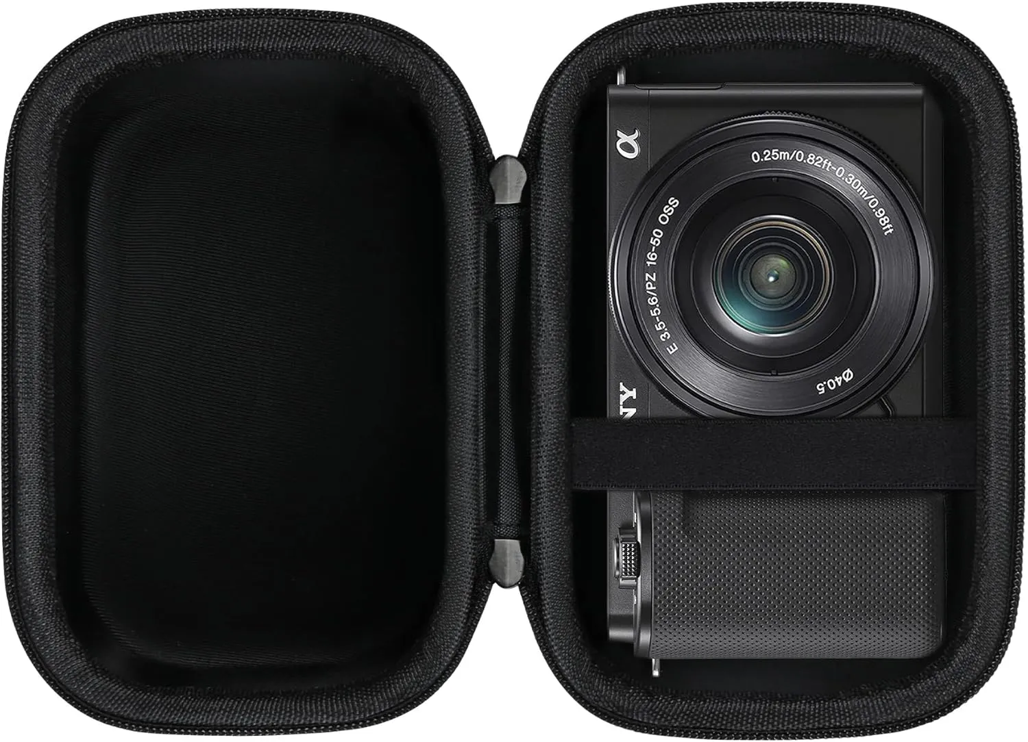 Canboc Carrying Case for Sony Alpha ZV-E10/ ZV-E10L APS-C Interchangeable Lens Mirrorless Digital Camera, 4K Video Vlogging Camera Bag, Fit 16-50mm Lens, Black