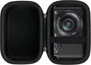 Canboc Carrying Case for Sony Alpha ZV-E10/ ZV-E10L APS-C Interchangeable Lens Mirrorless Digital Camera, 4K Video Vlogging Camera Bag, Fit 16-50mm Lens, Black