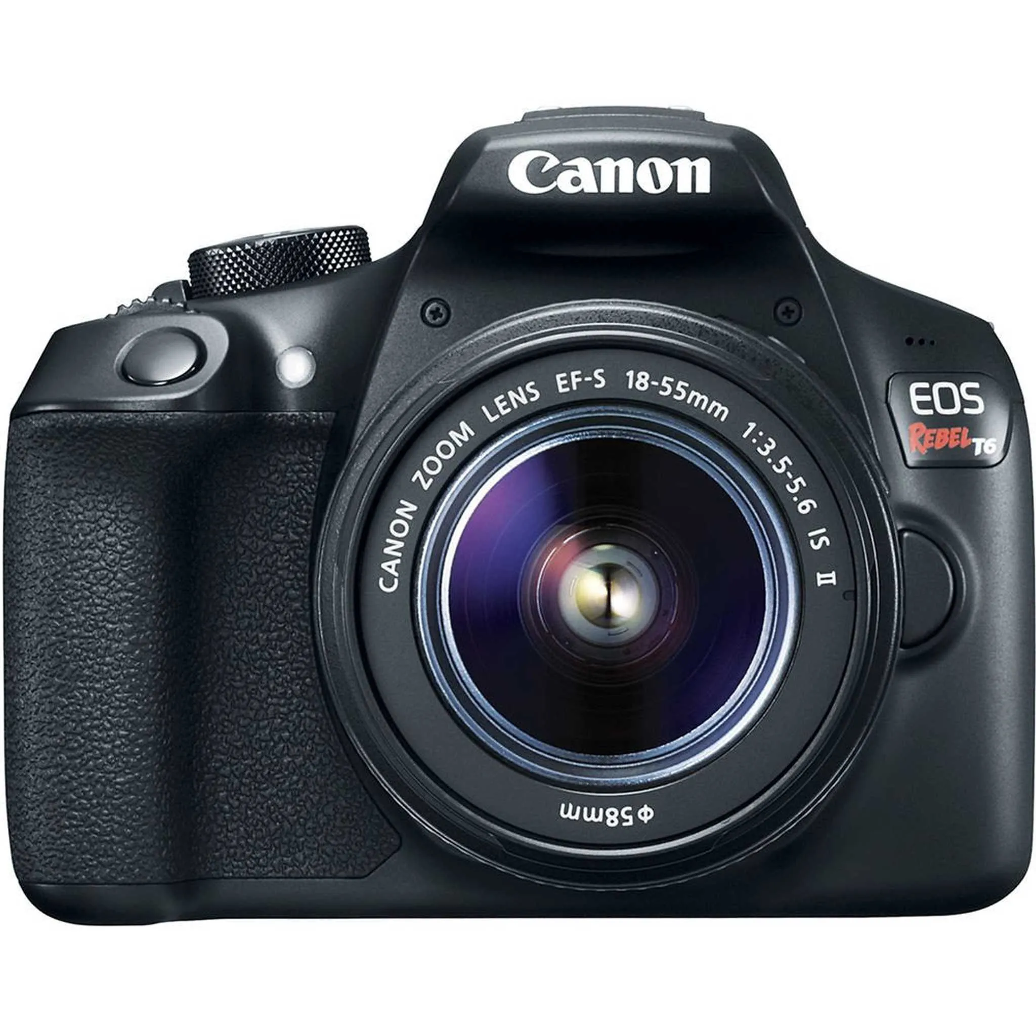 Canon EOS Rebel T6 DSLR Camera 18-55mm is II Lens   UV FLD CPL Filter Kit   Wide Angle & Telephoto Lens   Camera Case Pro Bundle