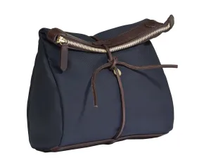 Canvas Carry Bag Navy Dark Brown