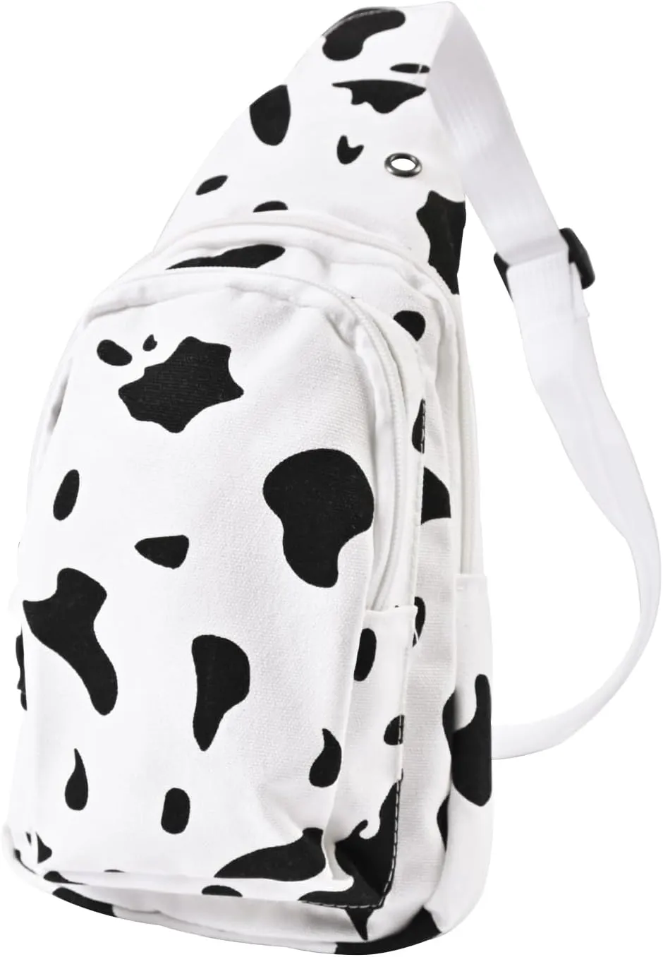 Canvas Cow Small Lightweight Sling Bag Crossbody Bags For Women Crossbody Shoulder Chest Bag Shoulder Bag